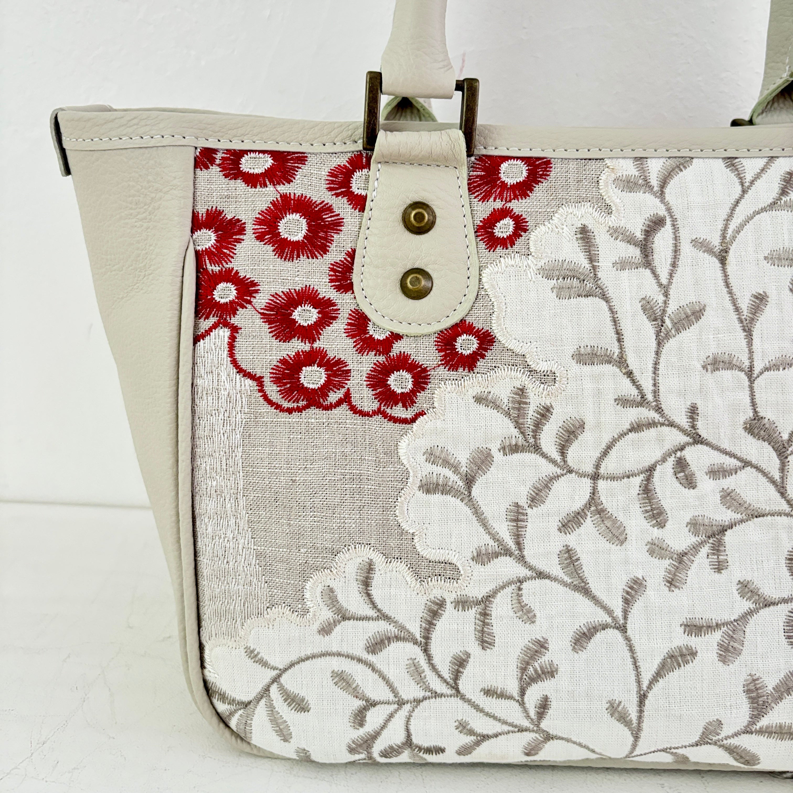 レッドフォレスト×オフホワイトL / トートバッグS