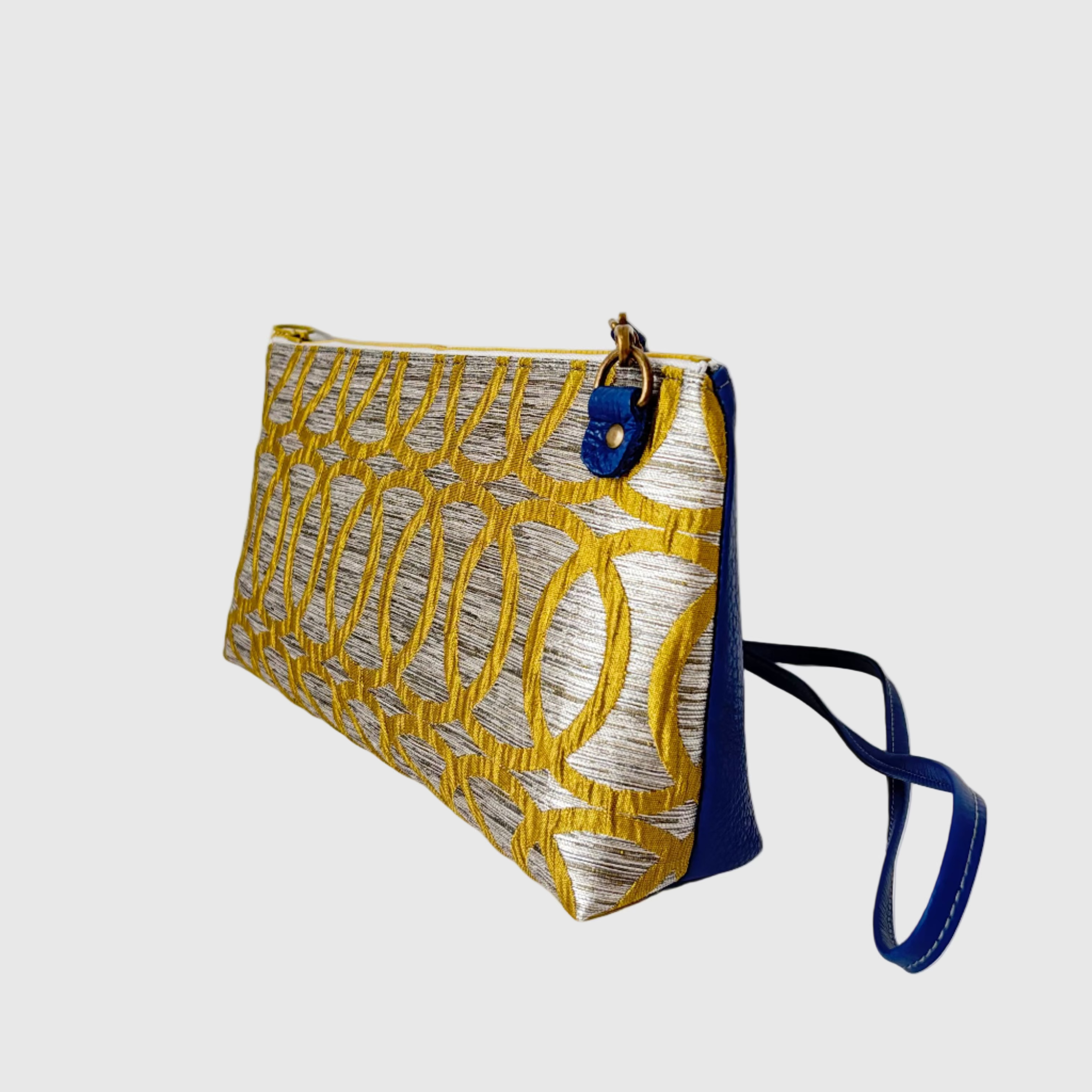 シルバー×イエローループ S / フラットポシェット