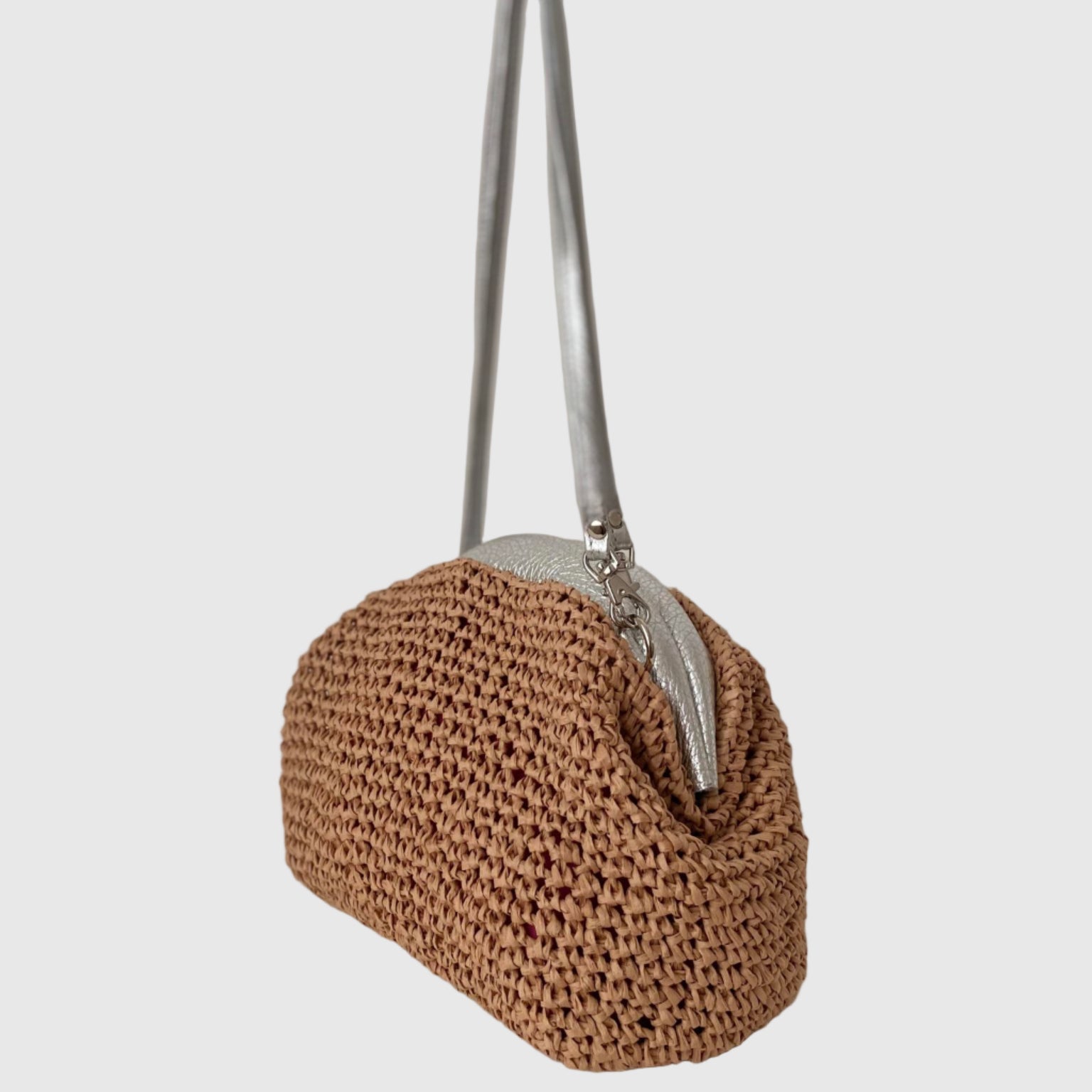 ヘンプ口金ショルダーポシェット S