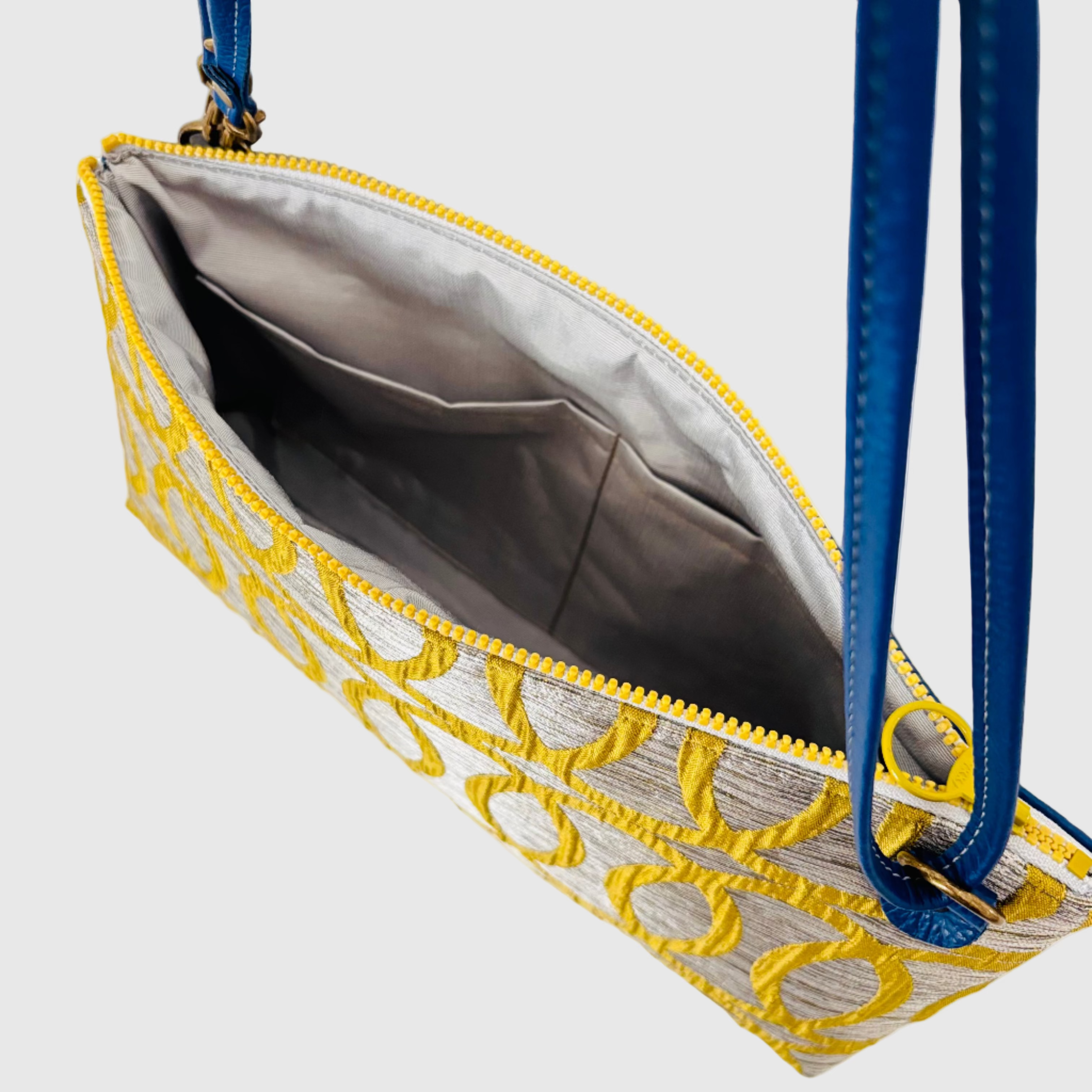 シルバー×イエローループ S / フラットポシェット