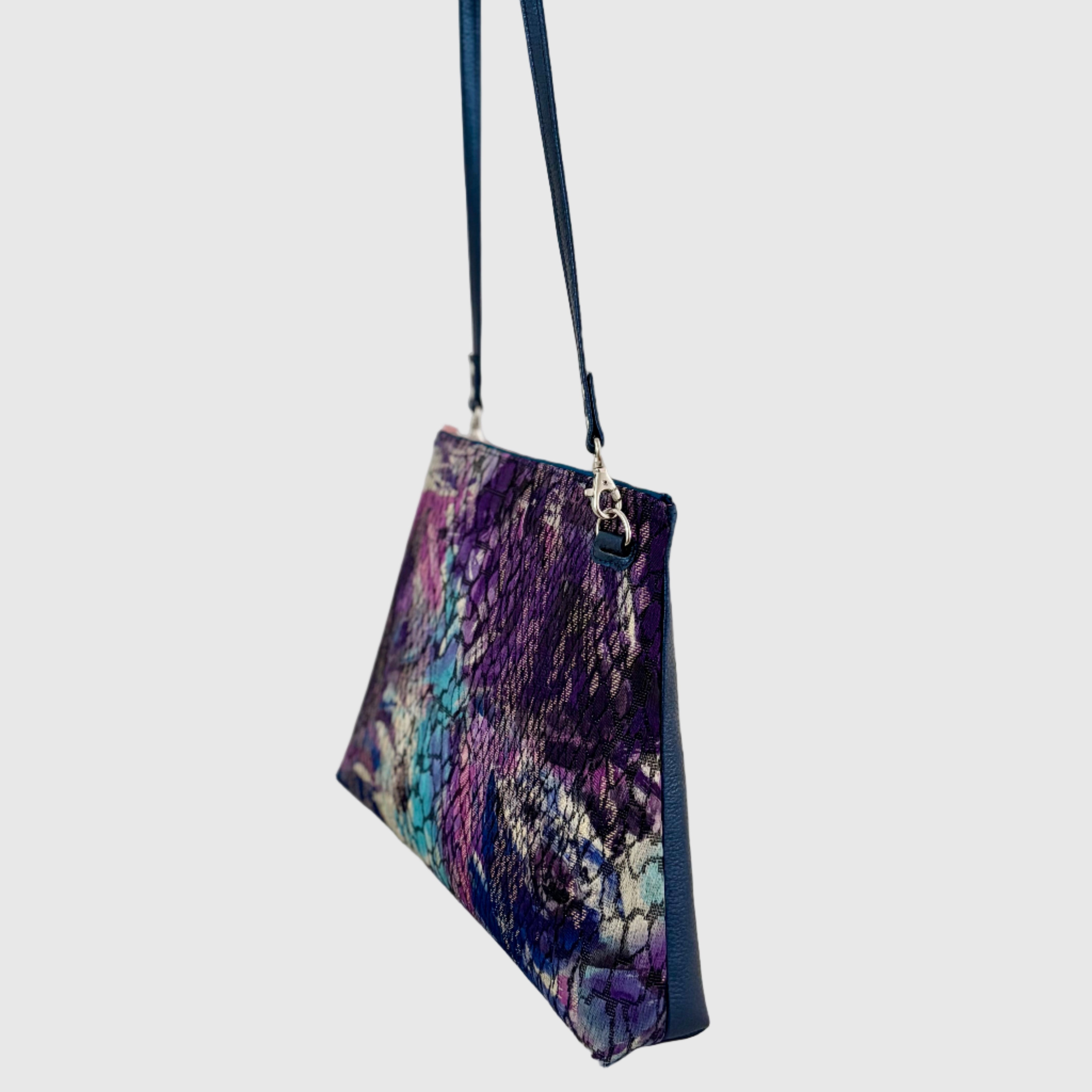 ウロコブルーパープル S / フラットポシェットM