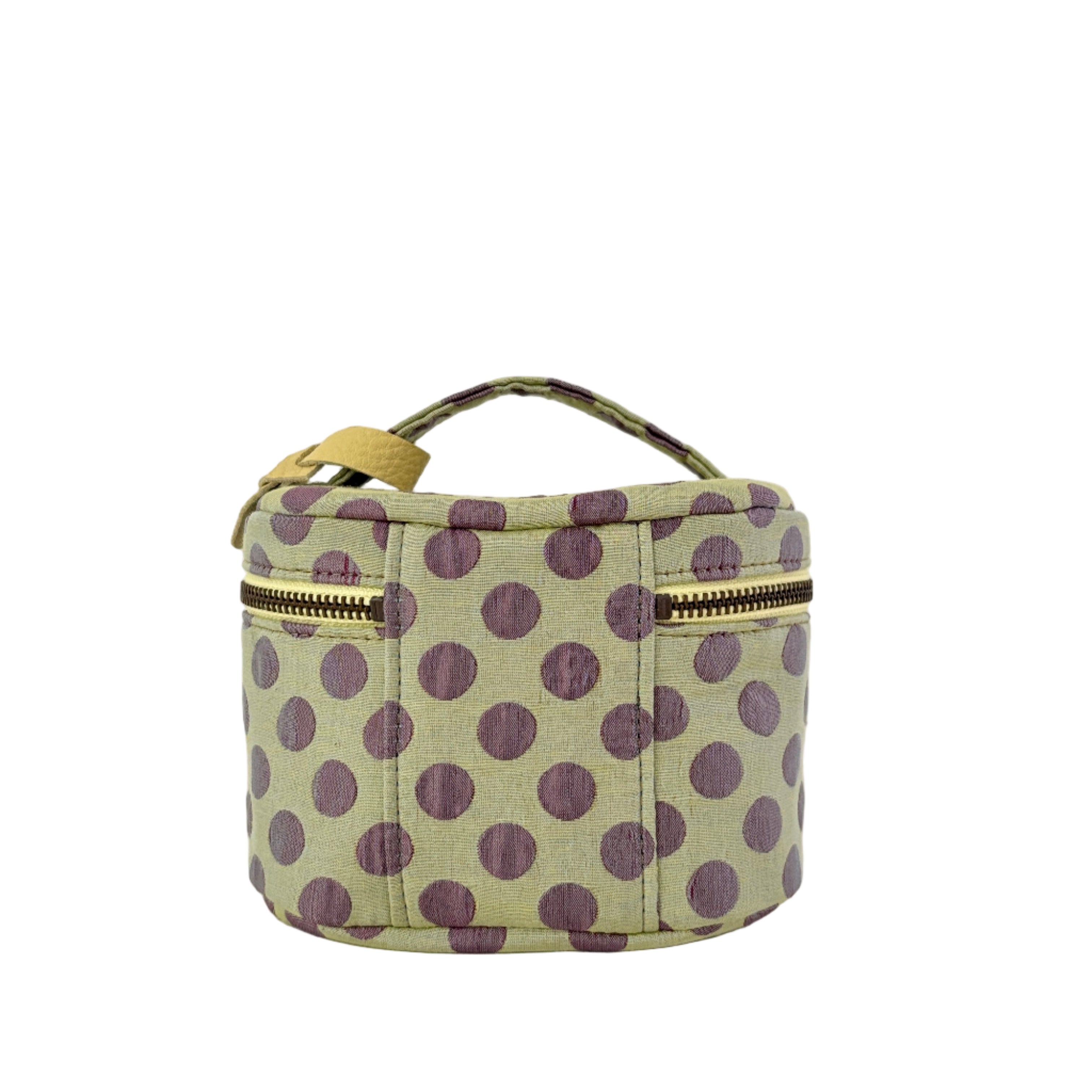 グリーンパープルドット / バニティポーチ