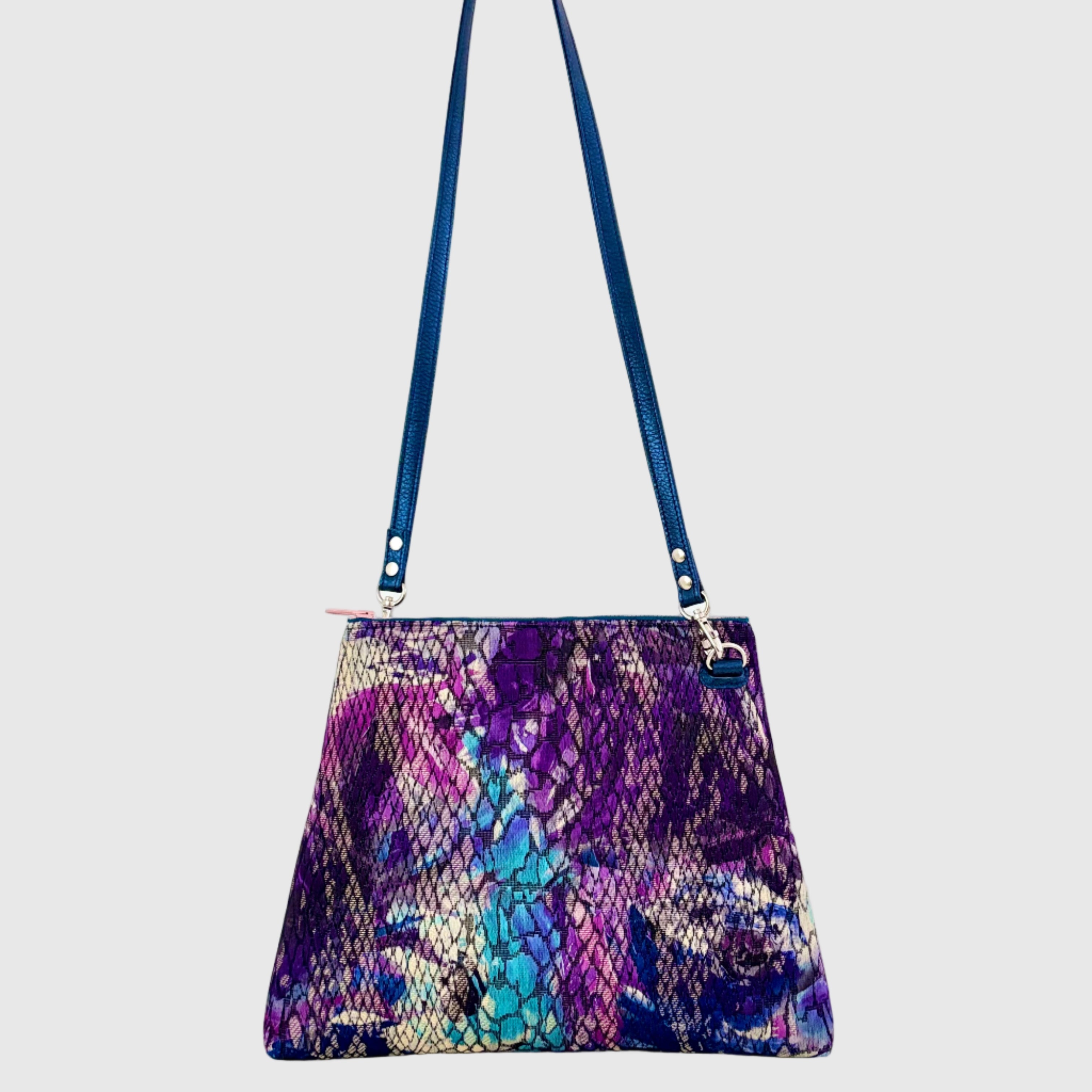 ウロコブルーパープル S / フラットポシェットM