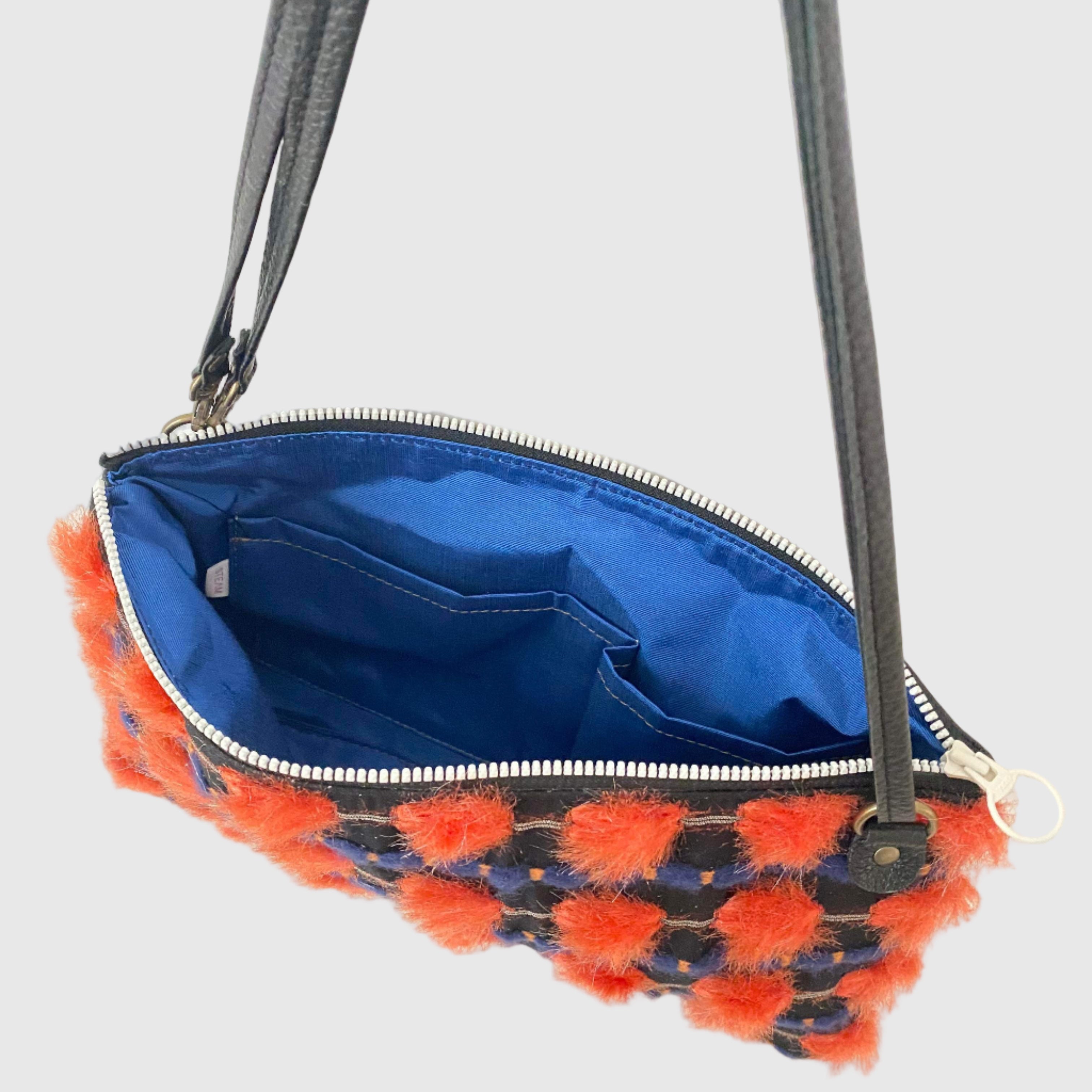 オレンジボンボン S / フラットポシェット