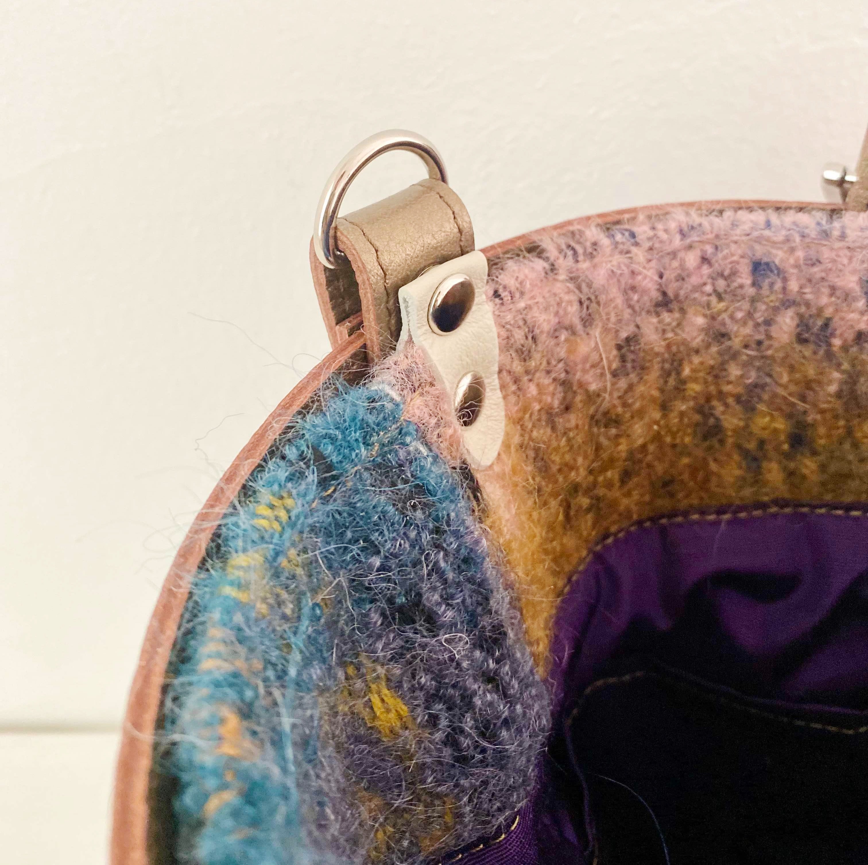 アルパカモヘア×ボアラベンダー XL / メッシュバッグインナーバッグ