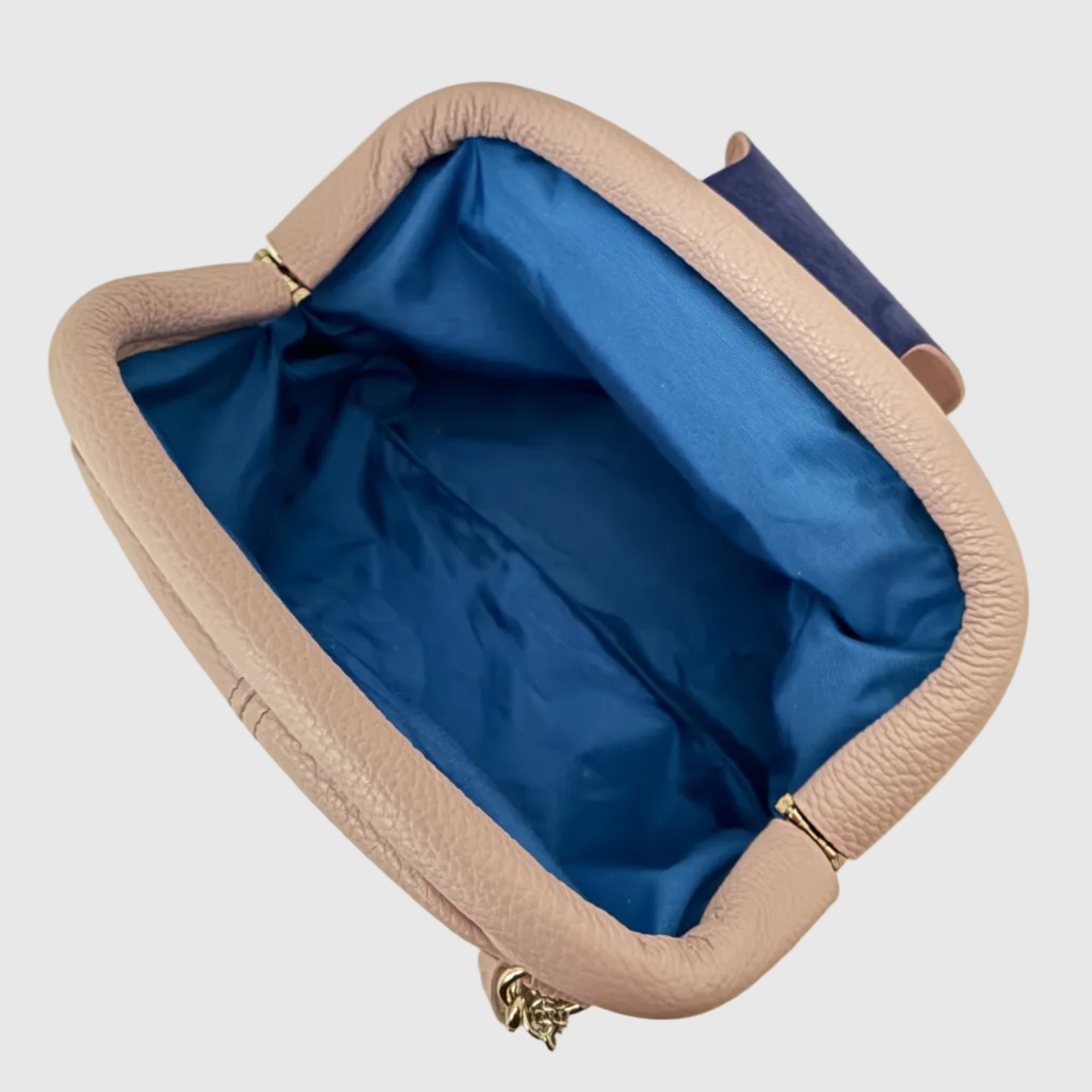 newラベンダー / 口金レザーポシェットM