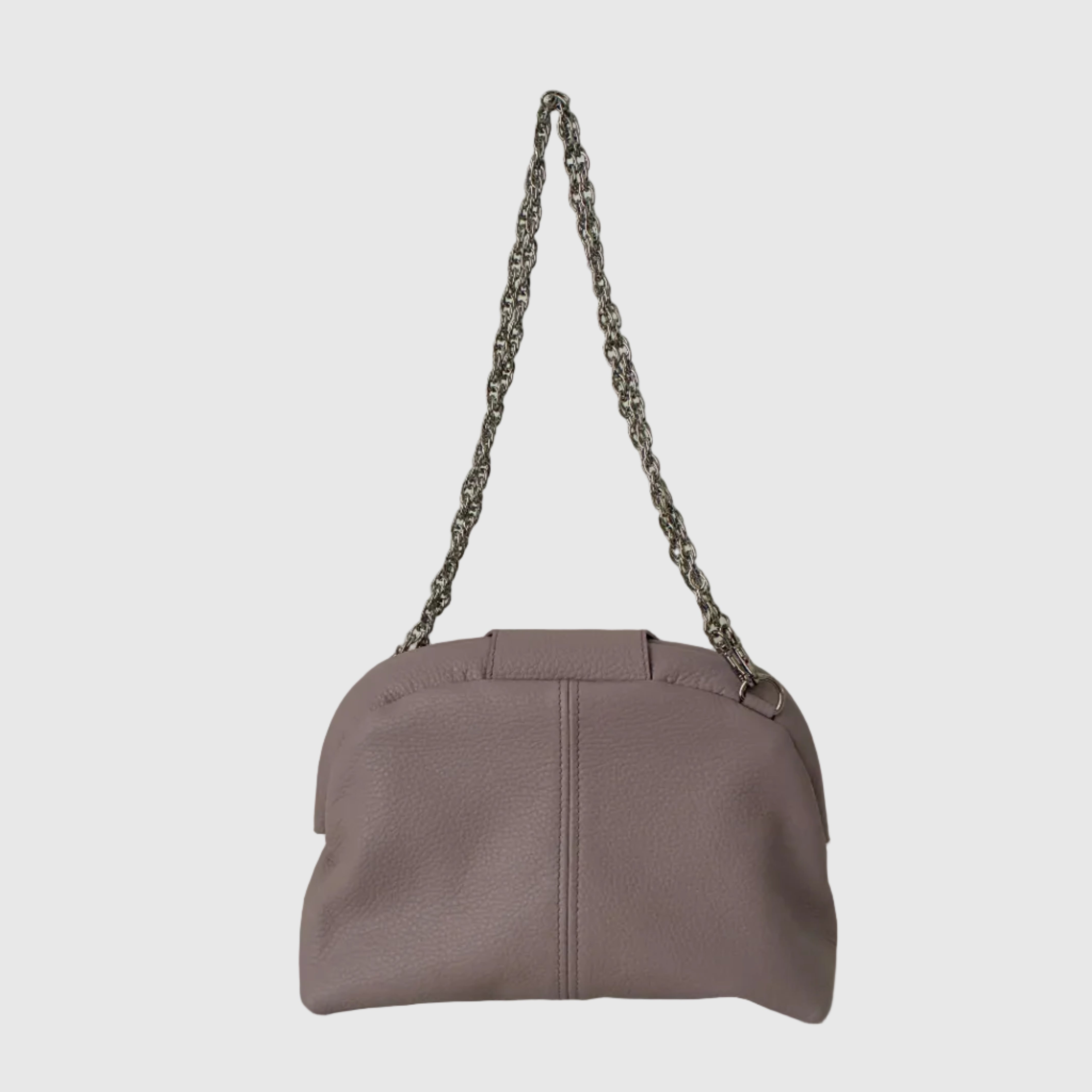 newラベンダー / 口金レザーポシェットM