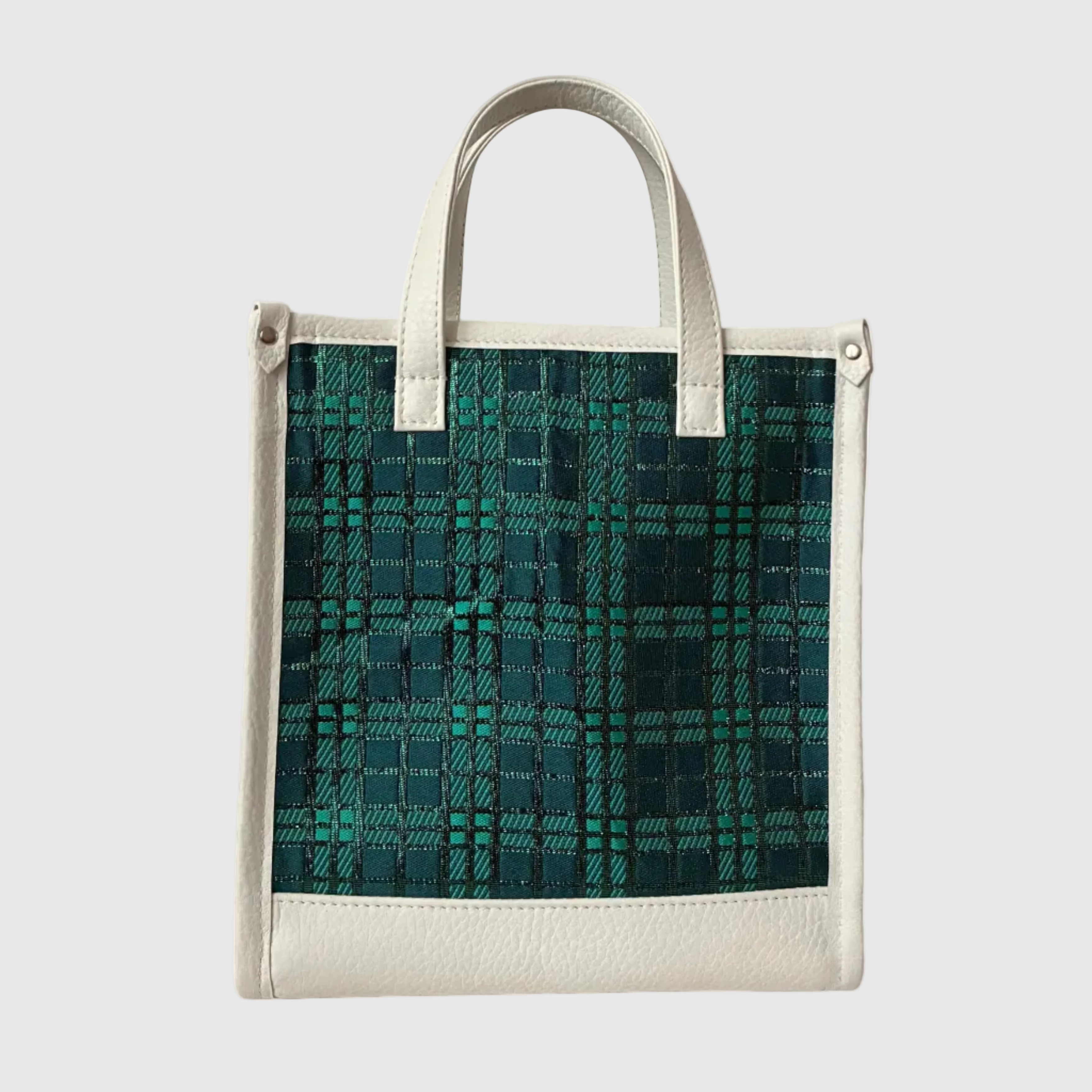 グリーンチェックシャイニーS / バーティカルトート トールS