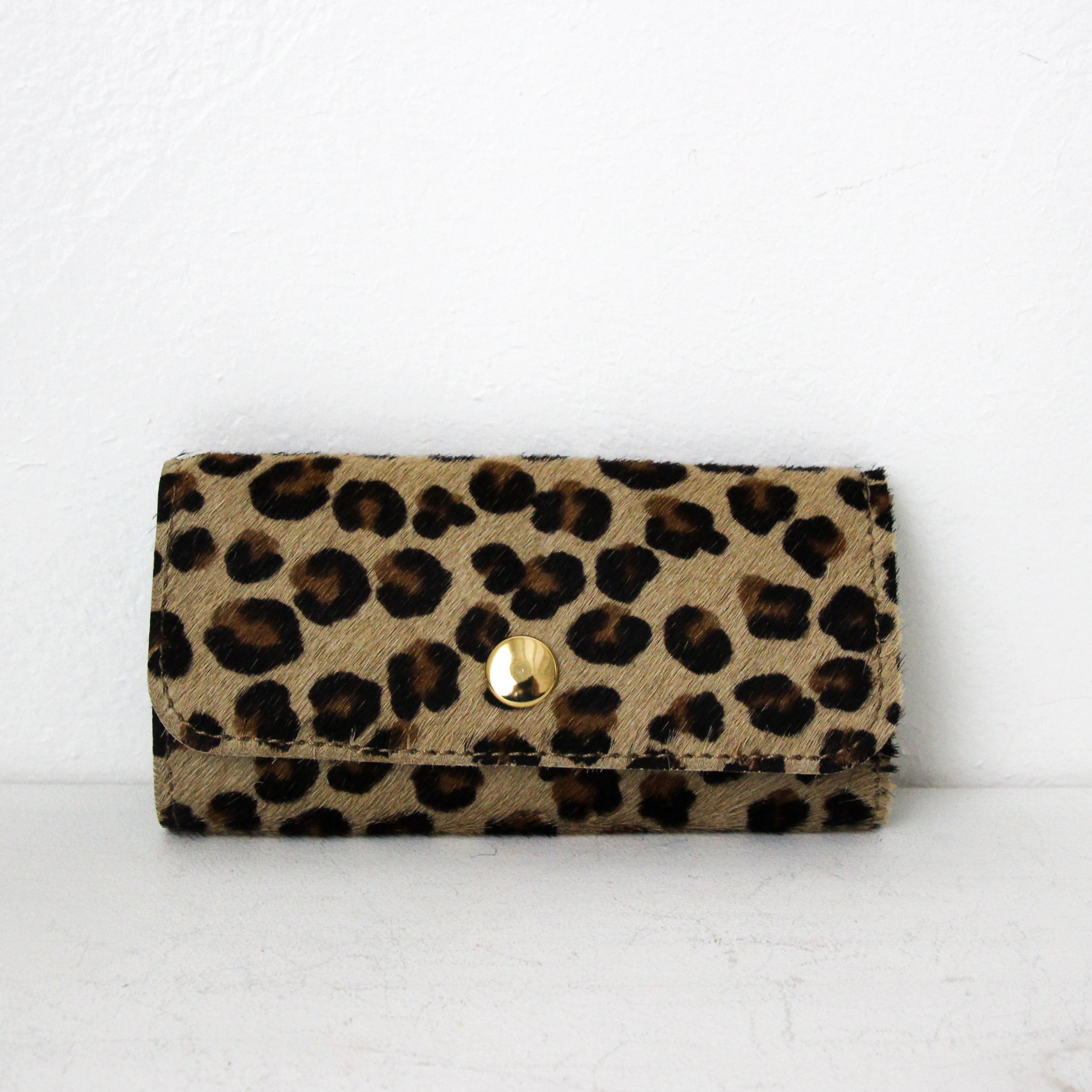 起毛スモールレオパード / キーケース