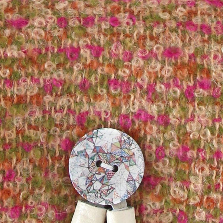 オレンジ×グリーンモヘア / 3wayバッグ Sサイズ