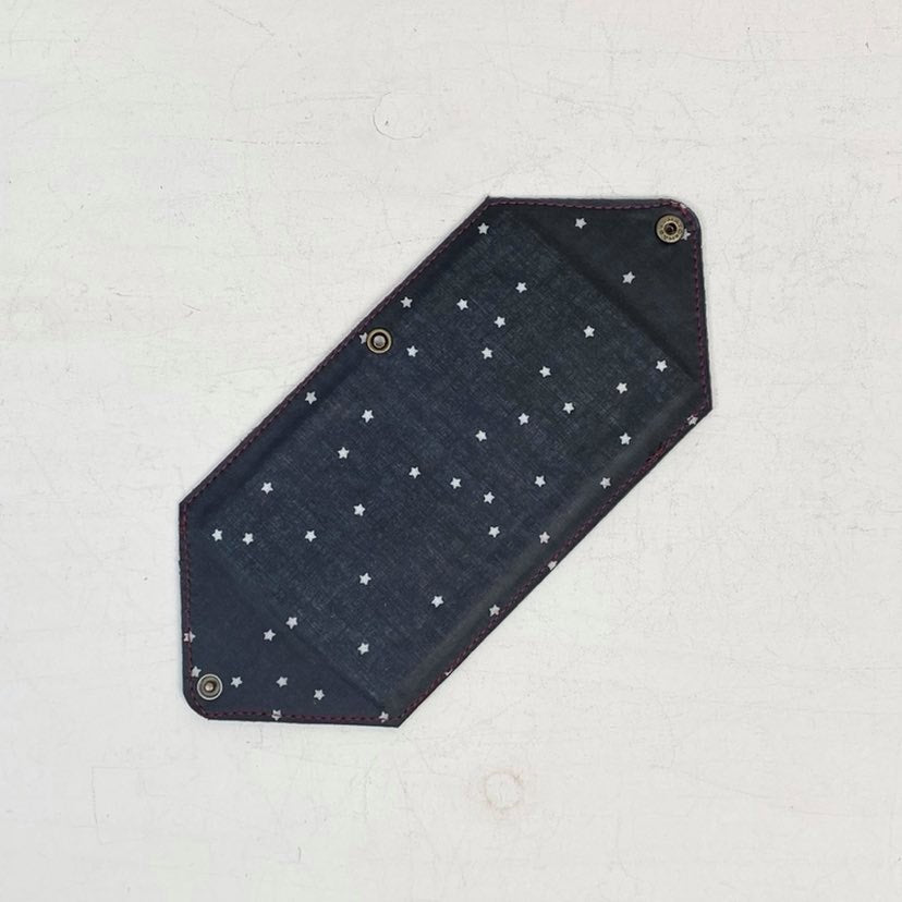 ブラックレースマゼンダ×ブラックレザー / マスクケース