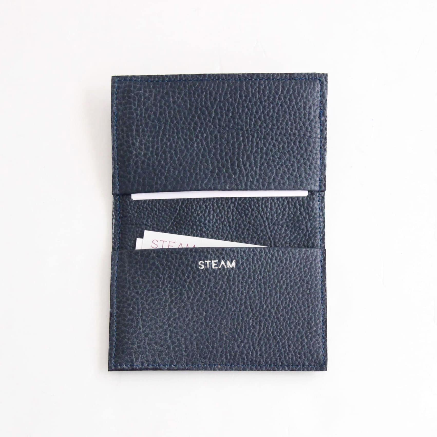 ラファーノデニム×ネイビー/名刺入れ
