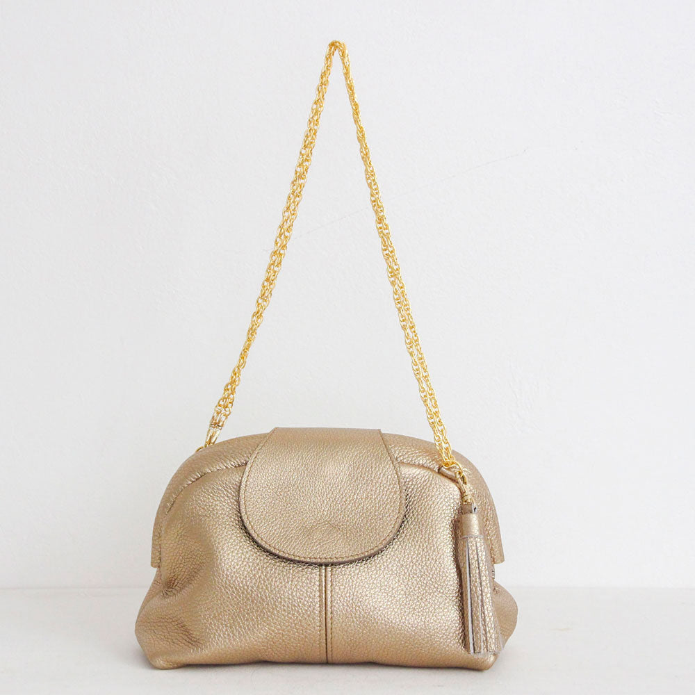 ゴールドシマー / 口金レザーポシェットM