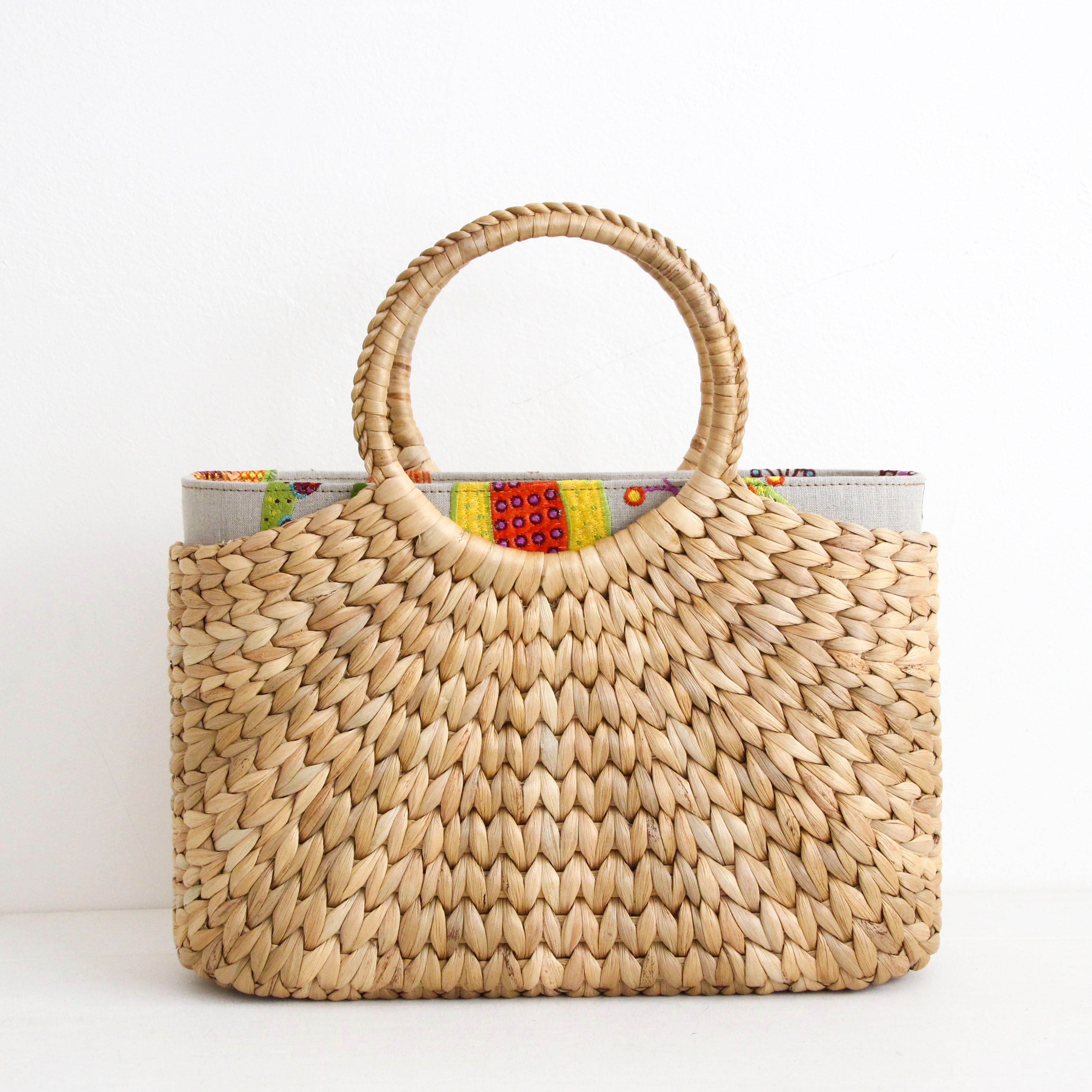 カラフルフルーツリネン / インナーバッグ /かごバッグ Mサイズ用/ SXL