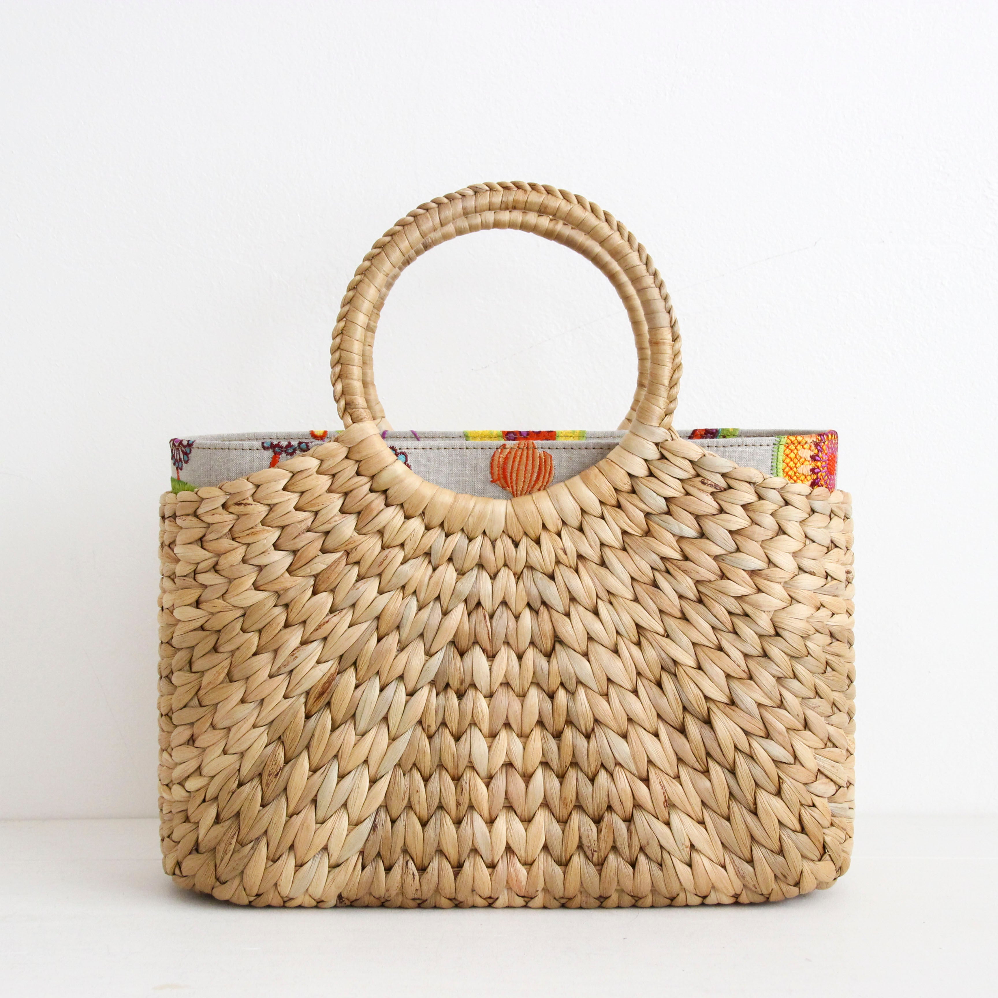 カラフルフルーツリネン / インナーバッグ /かごバッグ Mサイズ用/ SXL