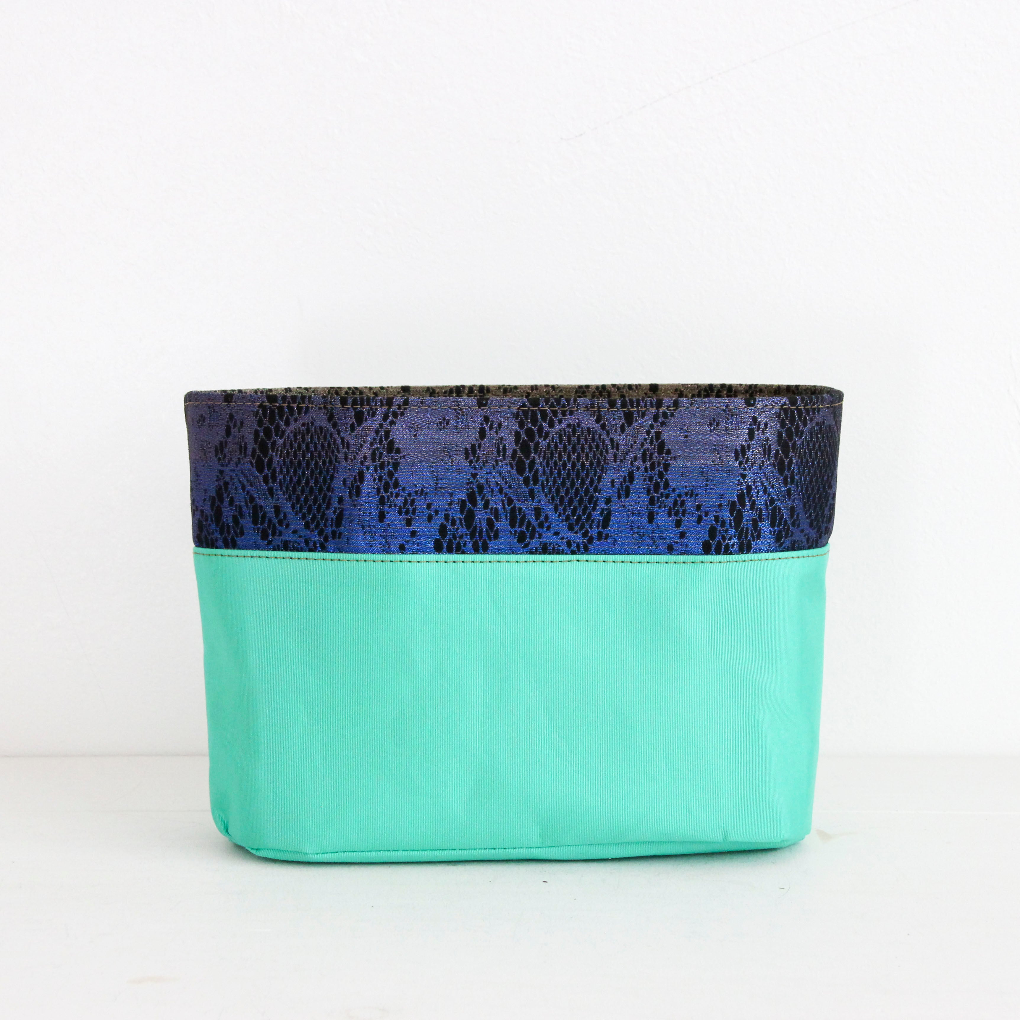 ブラックレースカラーグラデーション / インナーバッグ / かごバッグ Sサイズ用 / L