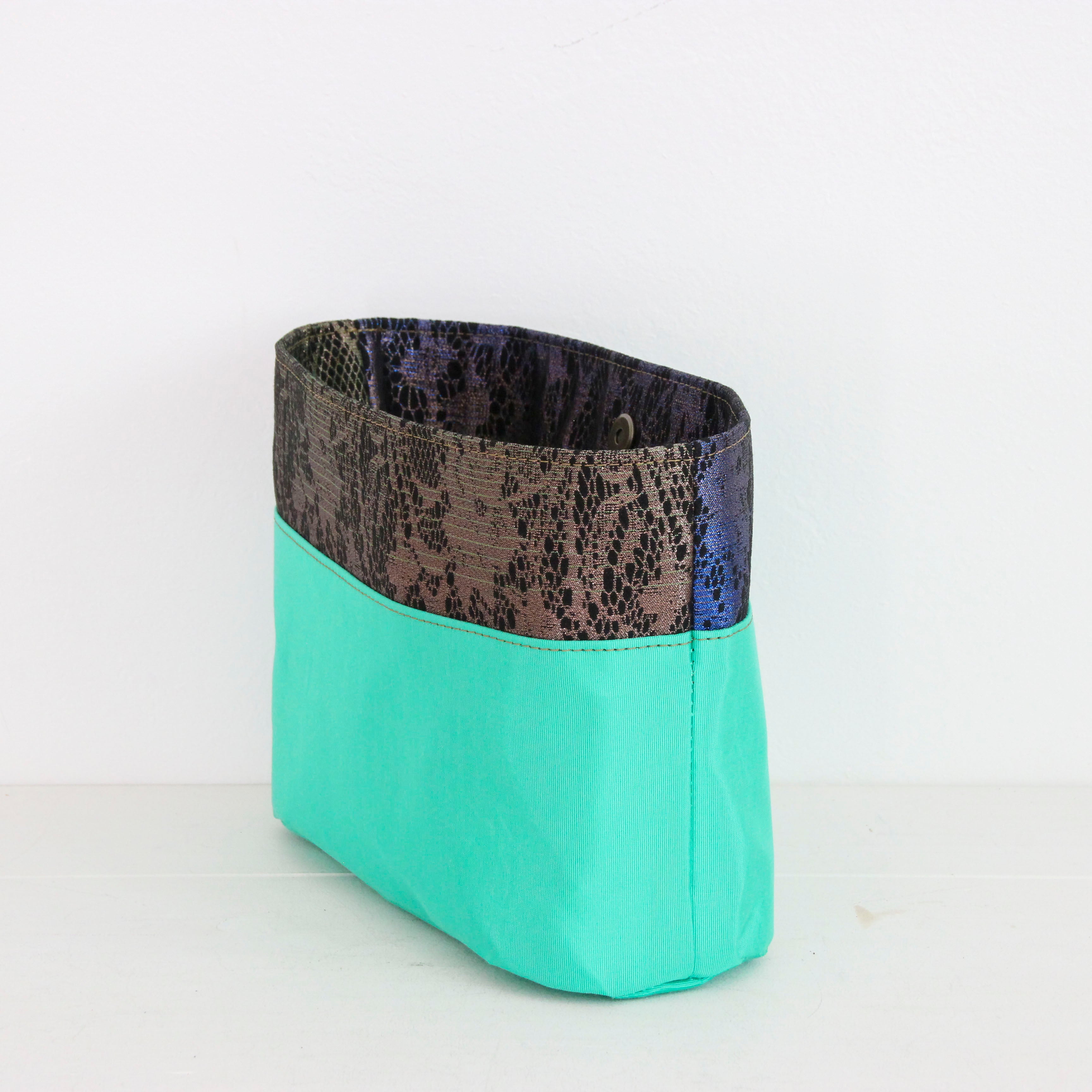 ブラックレースカラーグラデーション / インナーバッグ / かごバッグ Sサイズ用 / L