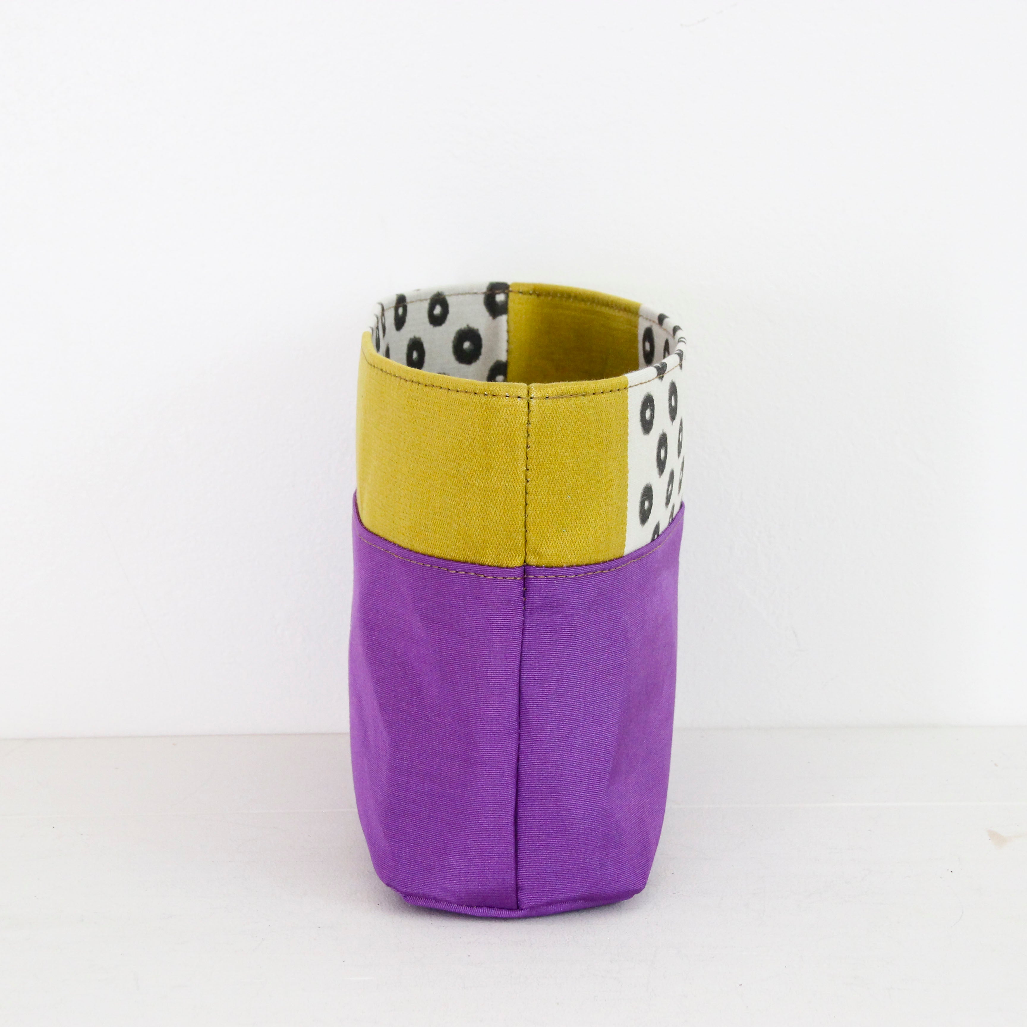 イカットイエロー / インナーバッグ / かごバッグ Sサイズ用 / XL