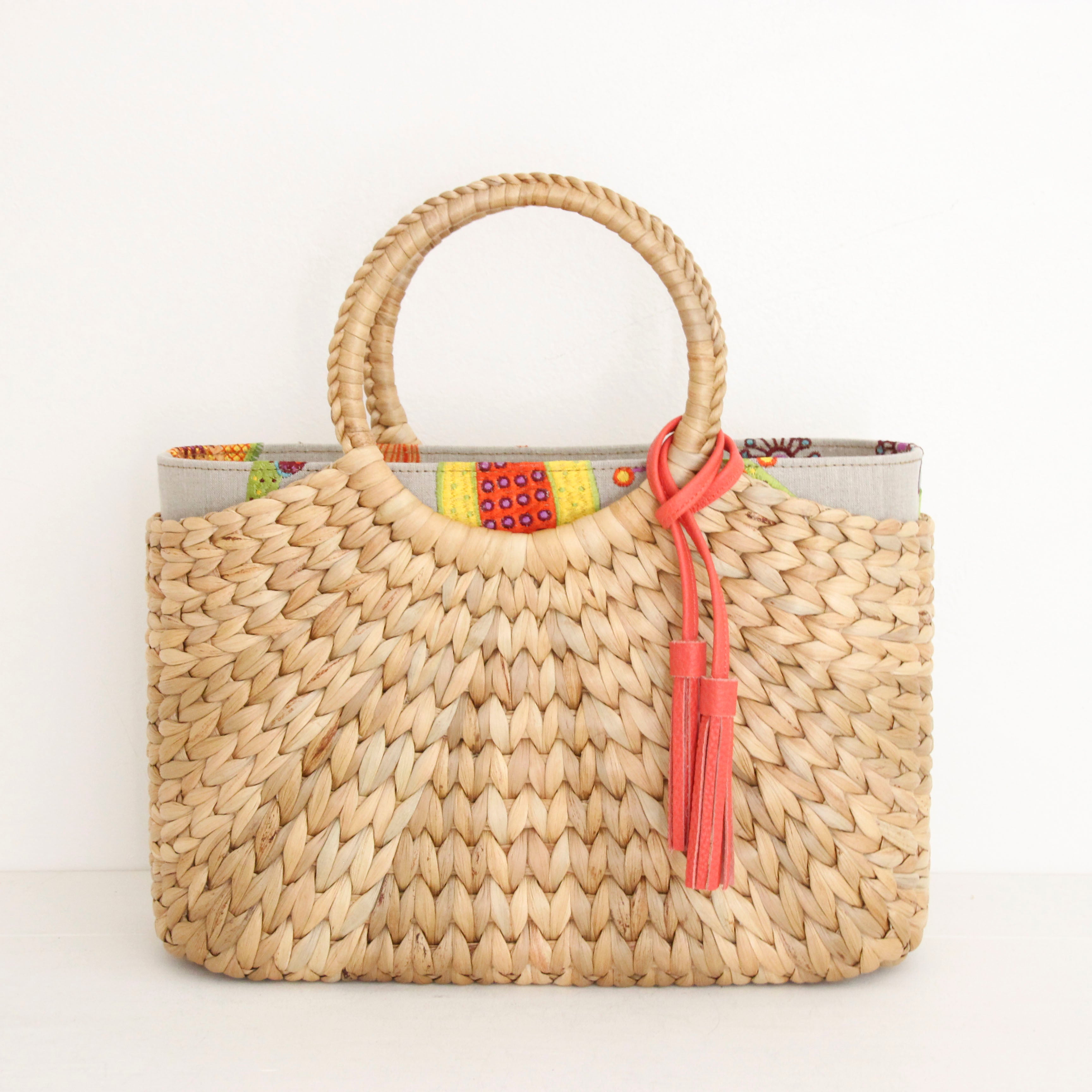 カラフルフルーツリネン / インナーバッグ /かごバッグ Mサイズ用/ SXL