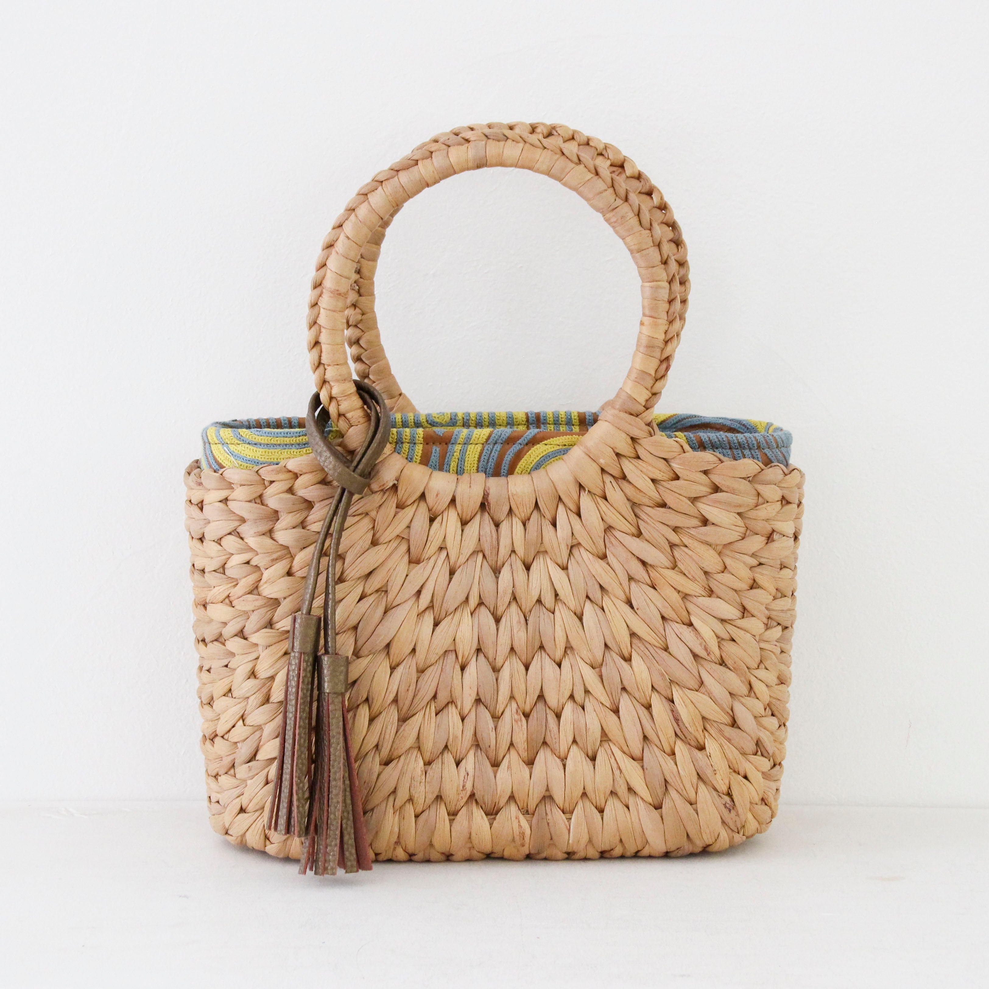 イエローブルーオーシャニー / インナーバッグ / かごバッグ Sサイズ用 / XXL