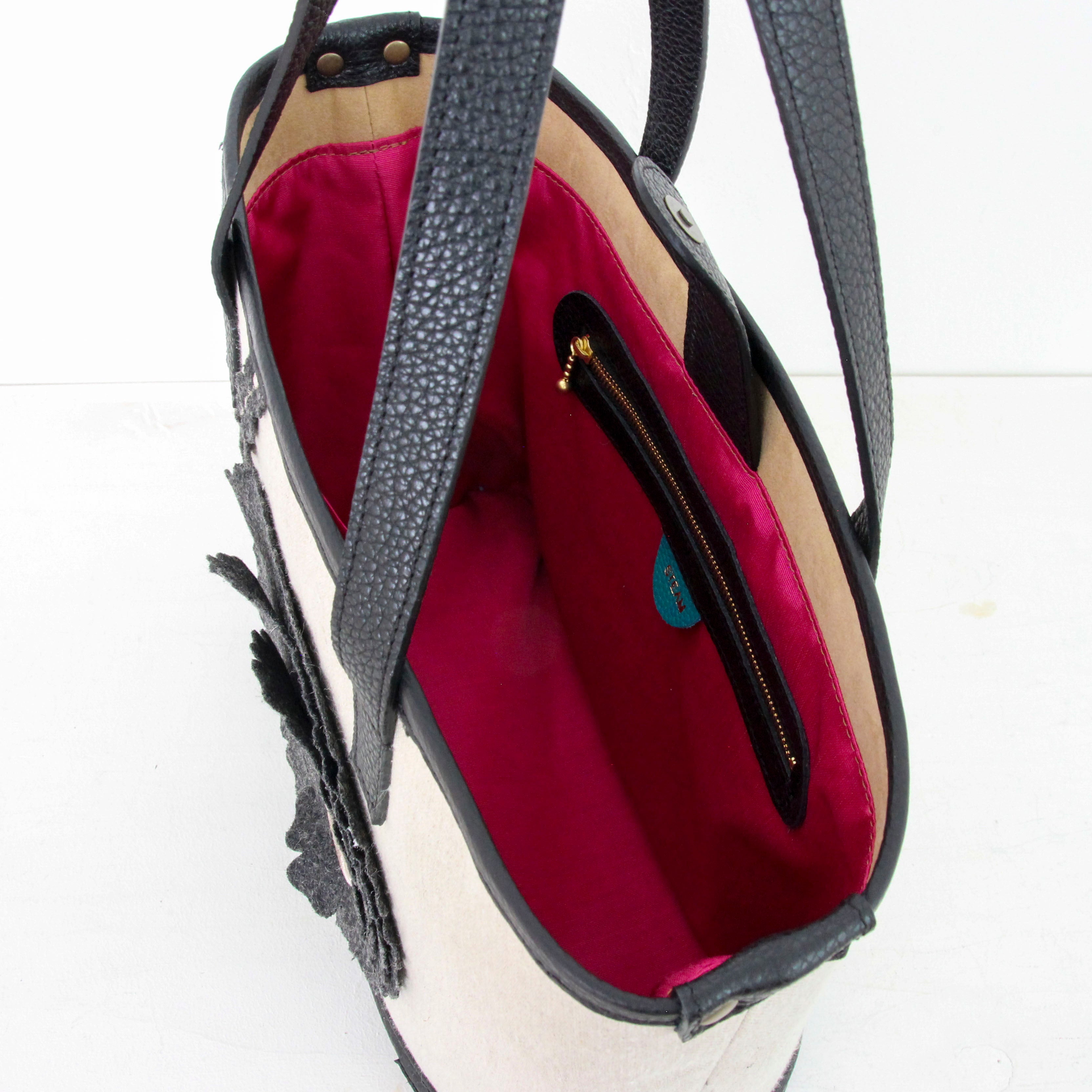 ビッグフラワーウールグレ― SXL / ノヴァトートM