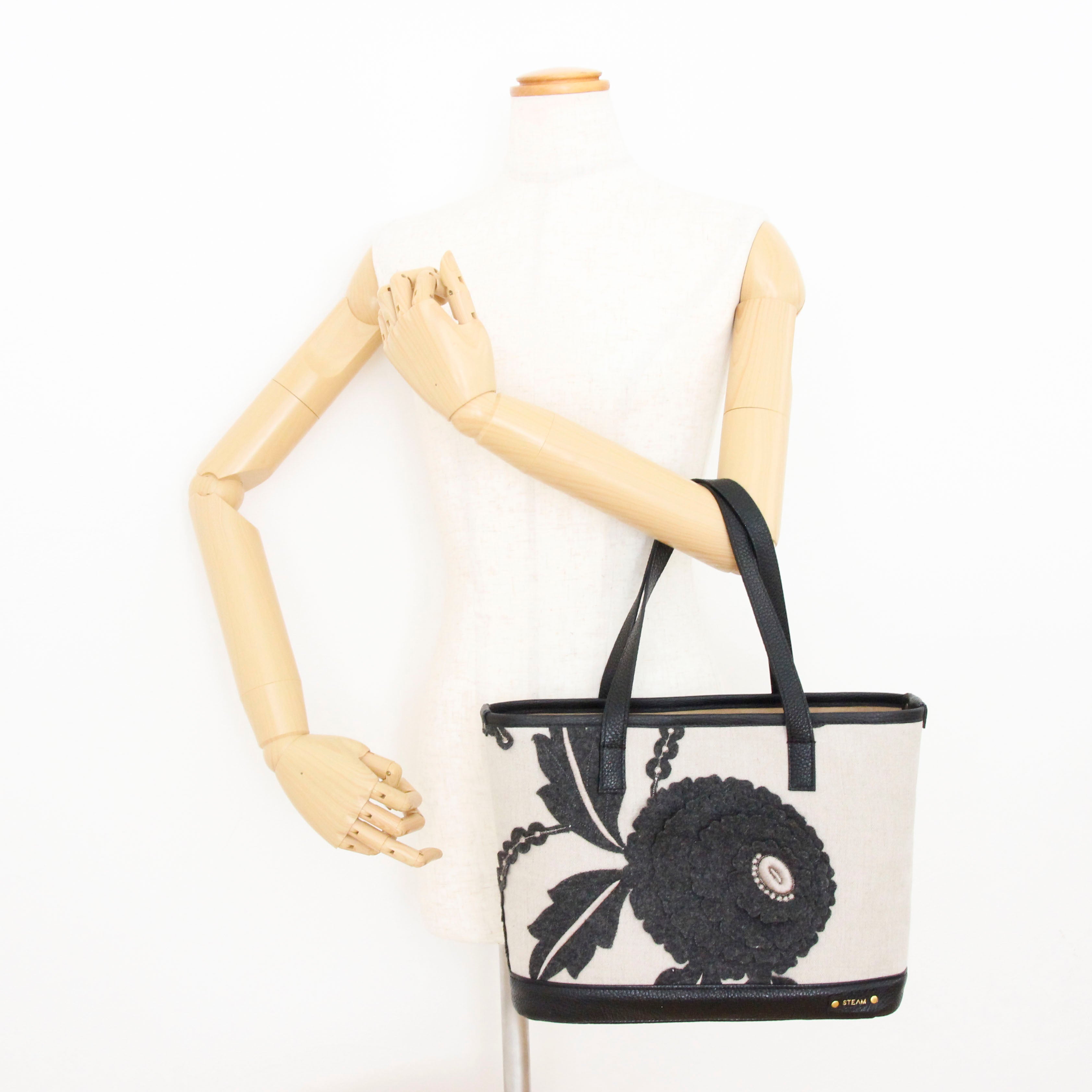 ビッグフラワーウールグレ― SXL / ノヴァトートM