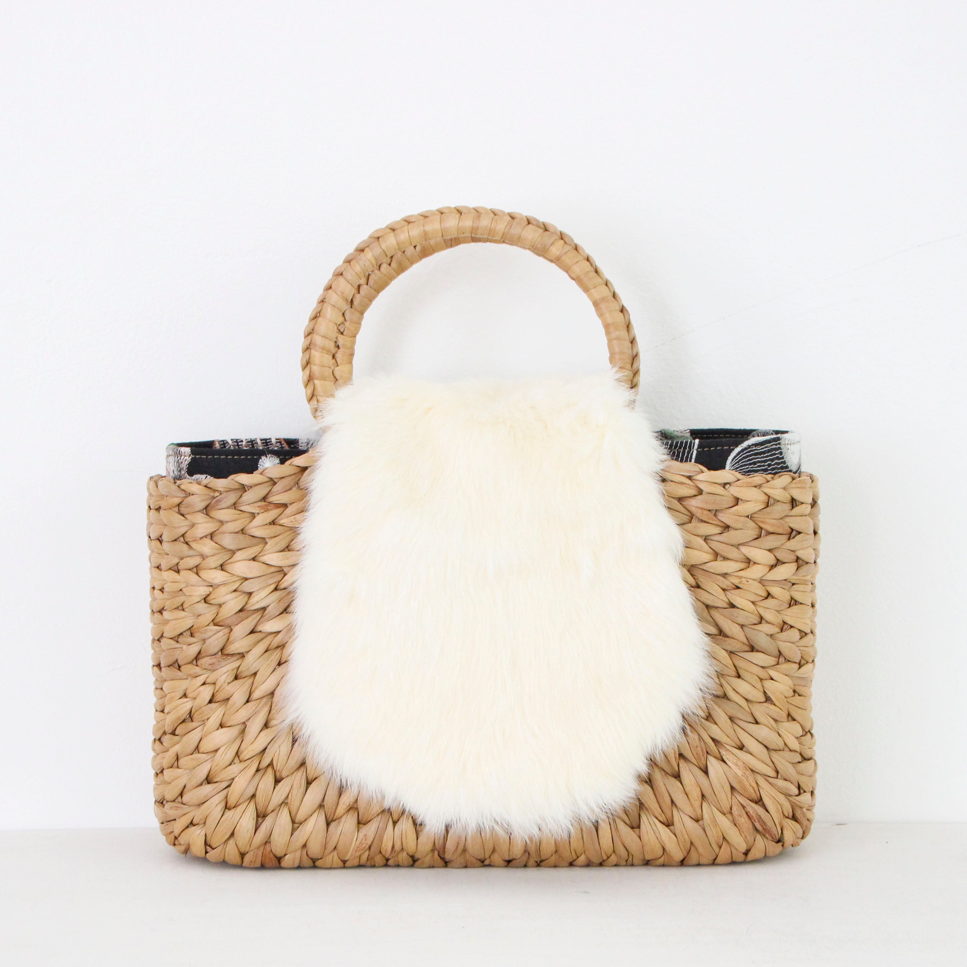 ラビット ホワイト / ファーフラップ M