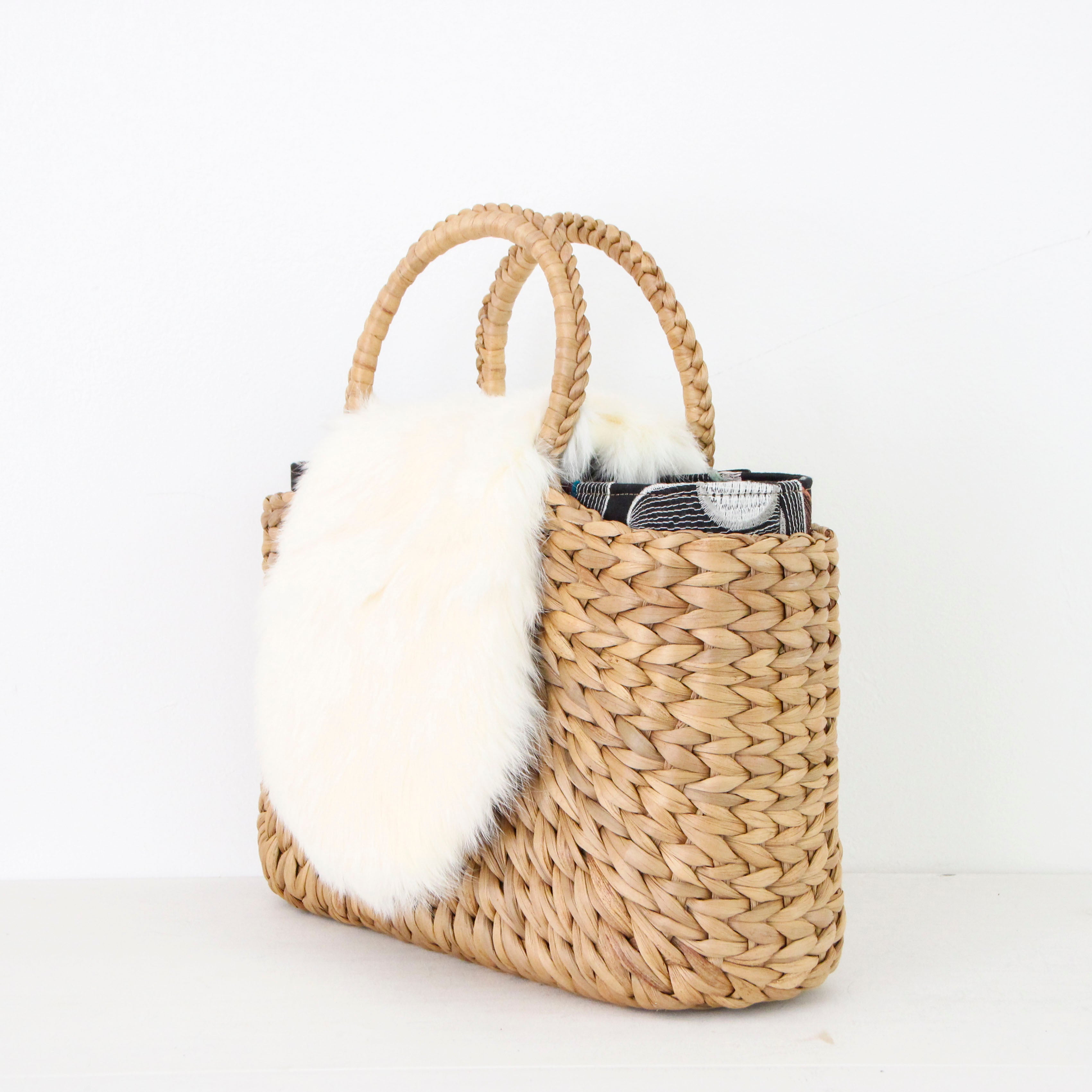 ラビット ホワイト / ファーフラップ M