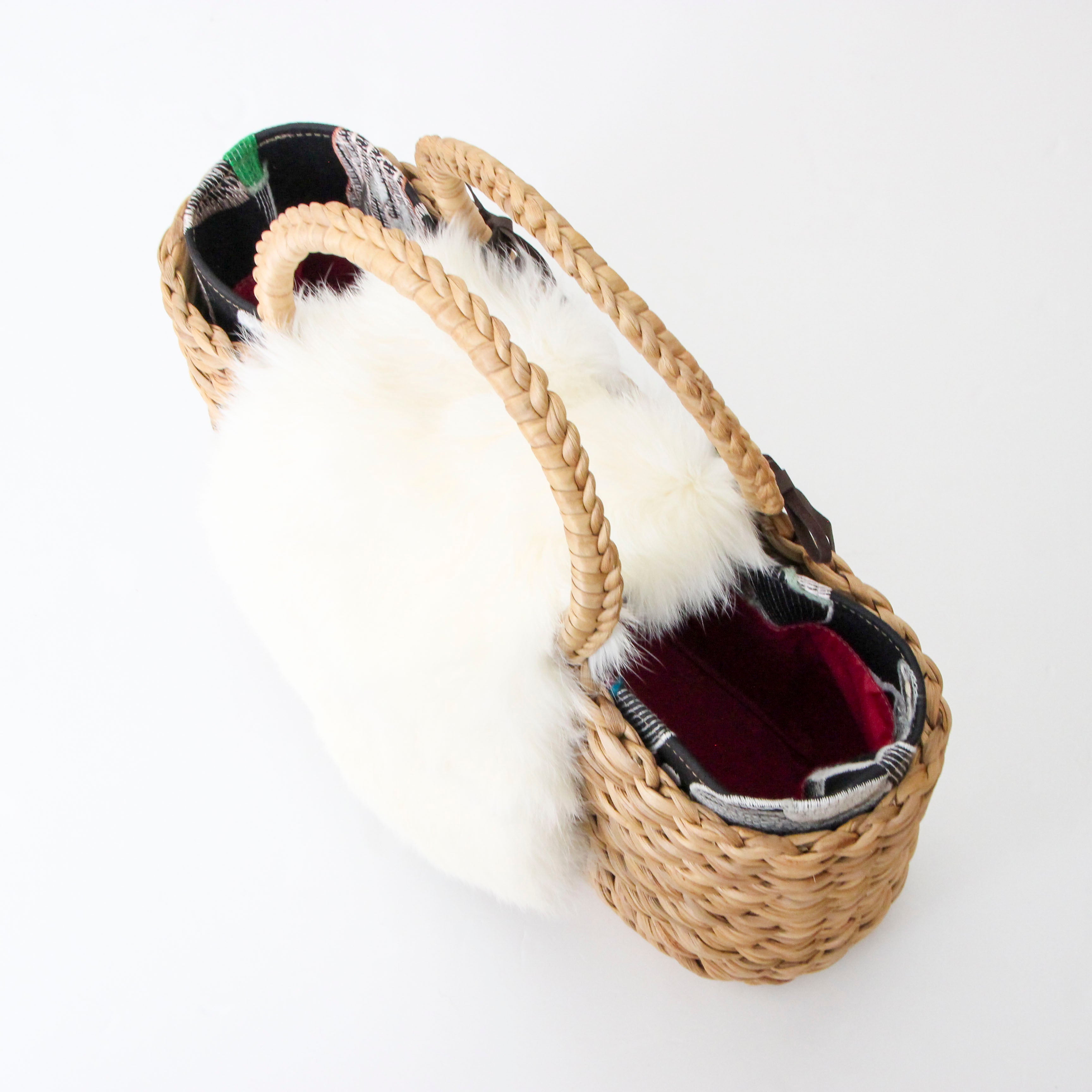 ラビット ホワイト / ファーフラップ M