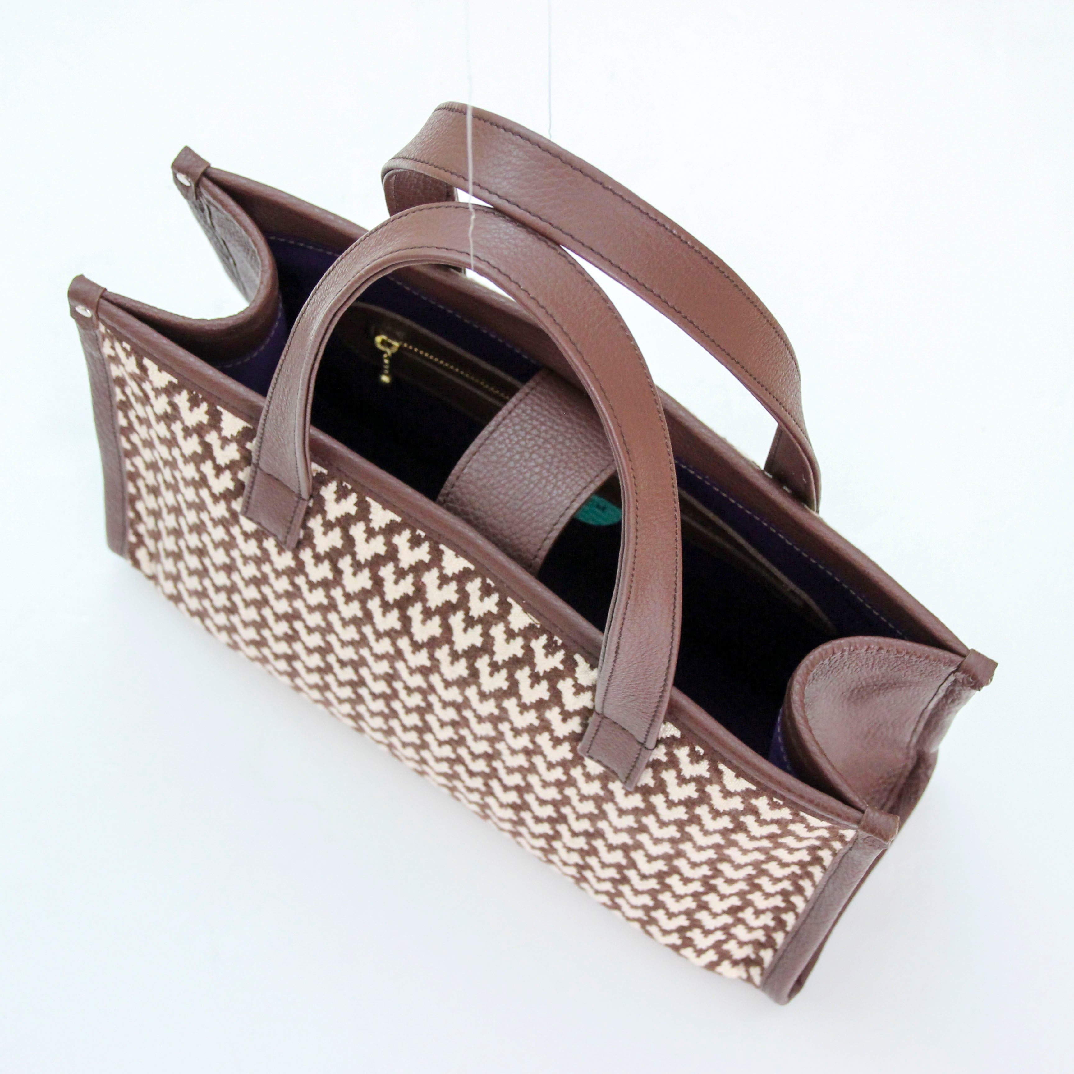 ラファーノ チョコ×ナチュラル×ミルクチョコ SXL / バーティカルトート ワイドM