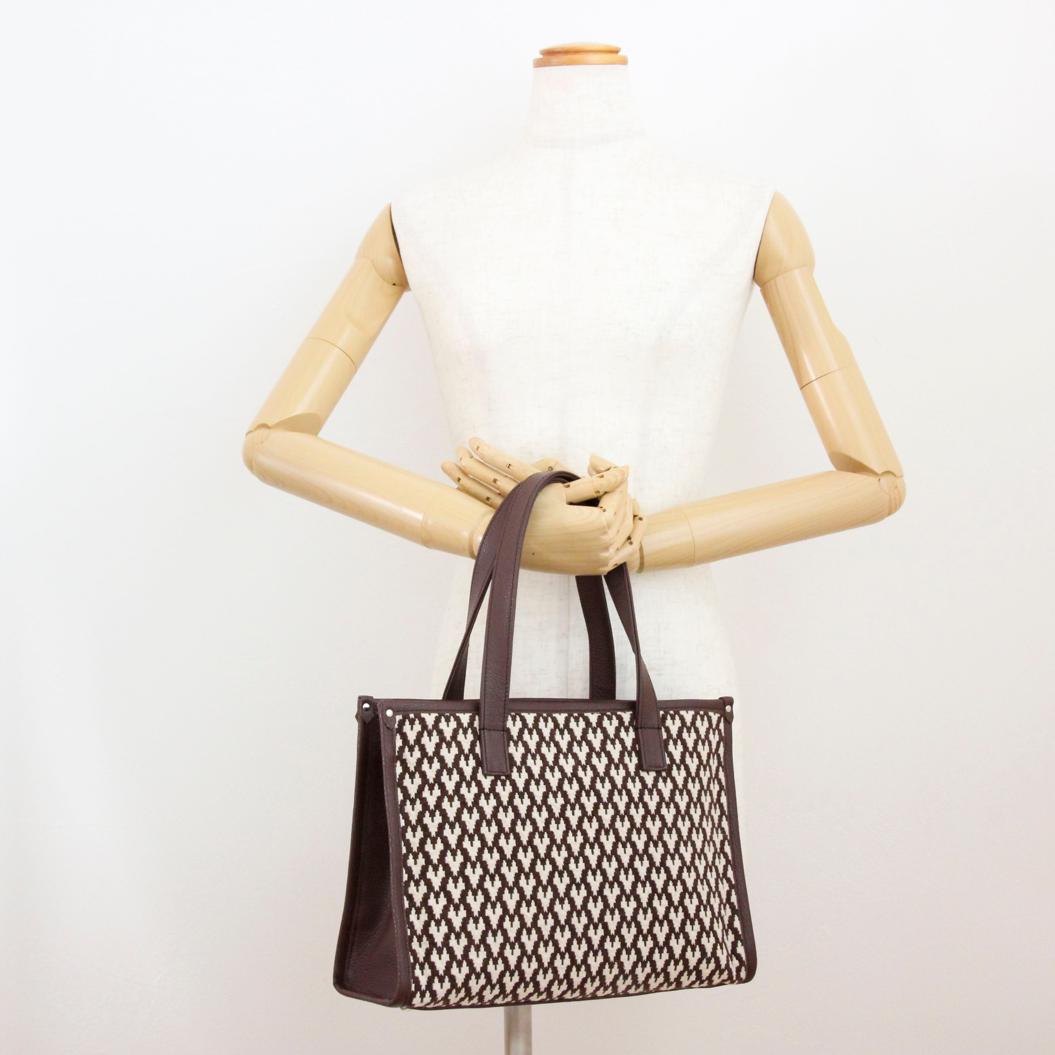 ラファーノ チョコ×ナチュラル×ミルクチョコ SXL / バーティカルトート ワイドM