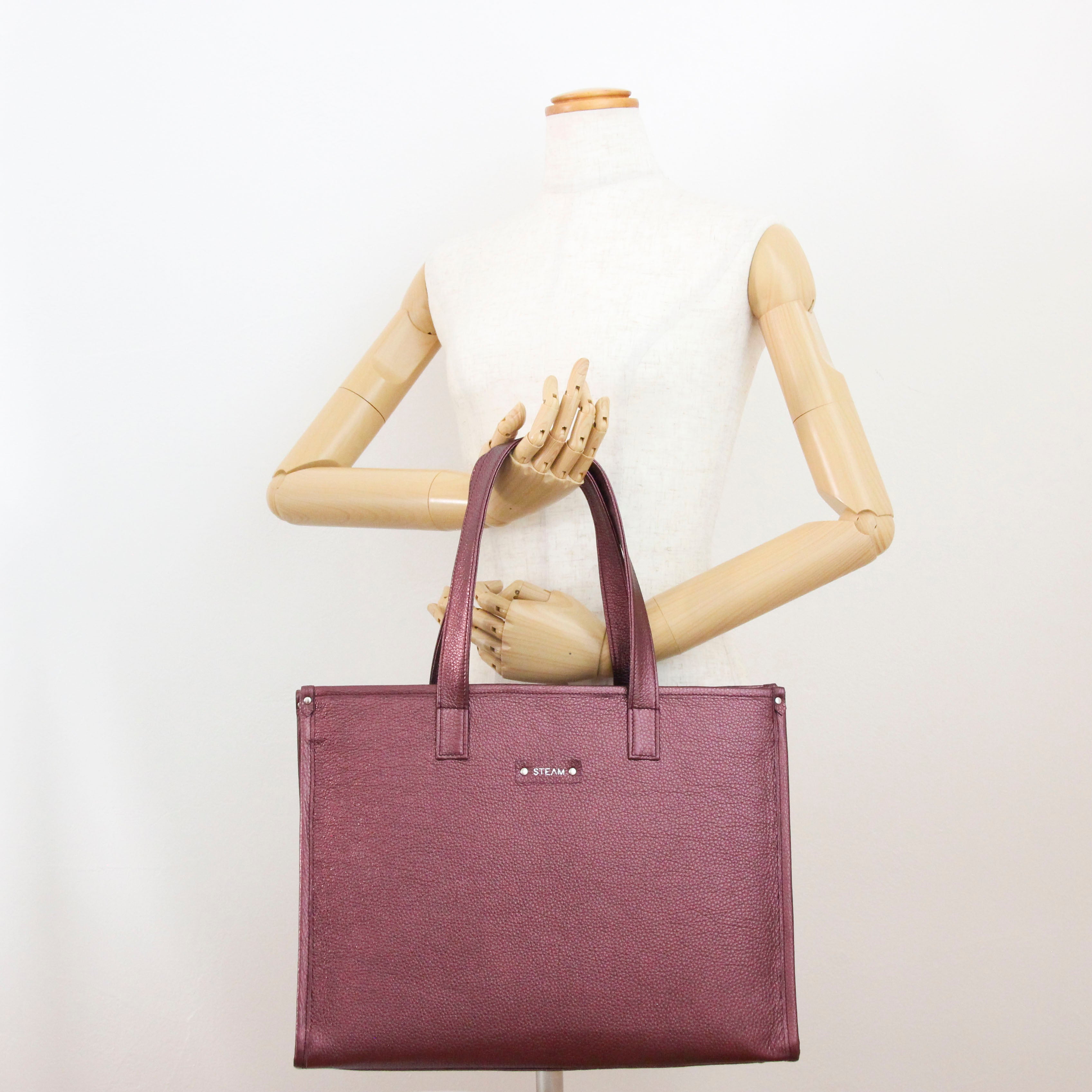 アメジストシマ― LXL / バーティカルトート ワイドL