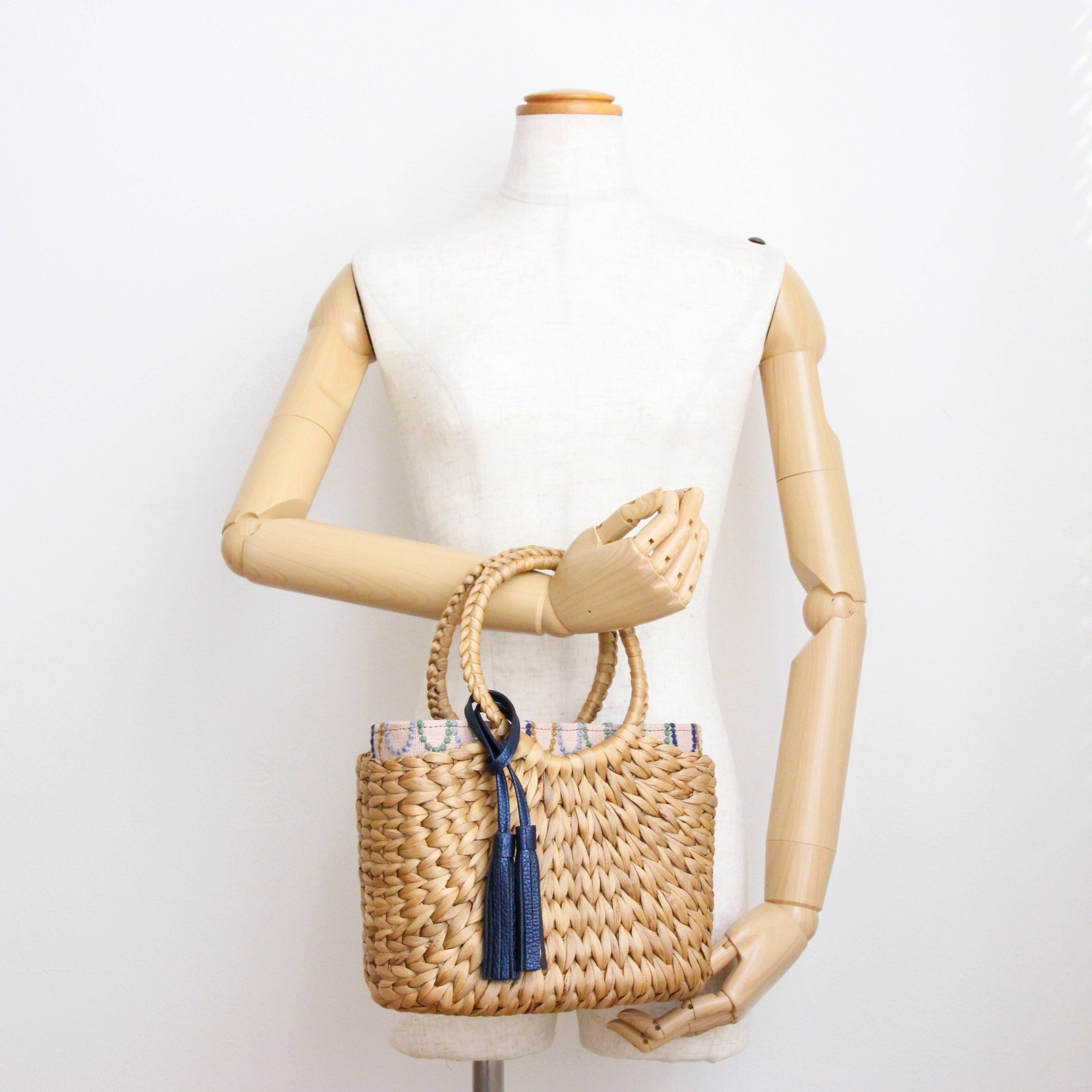 mina's オーバルピンク SXL / インナーバッグ / かごバッグ Sサイズ用