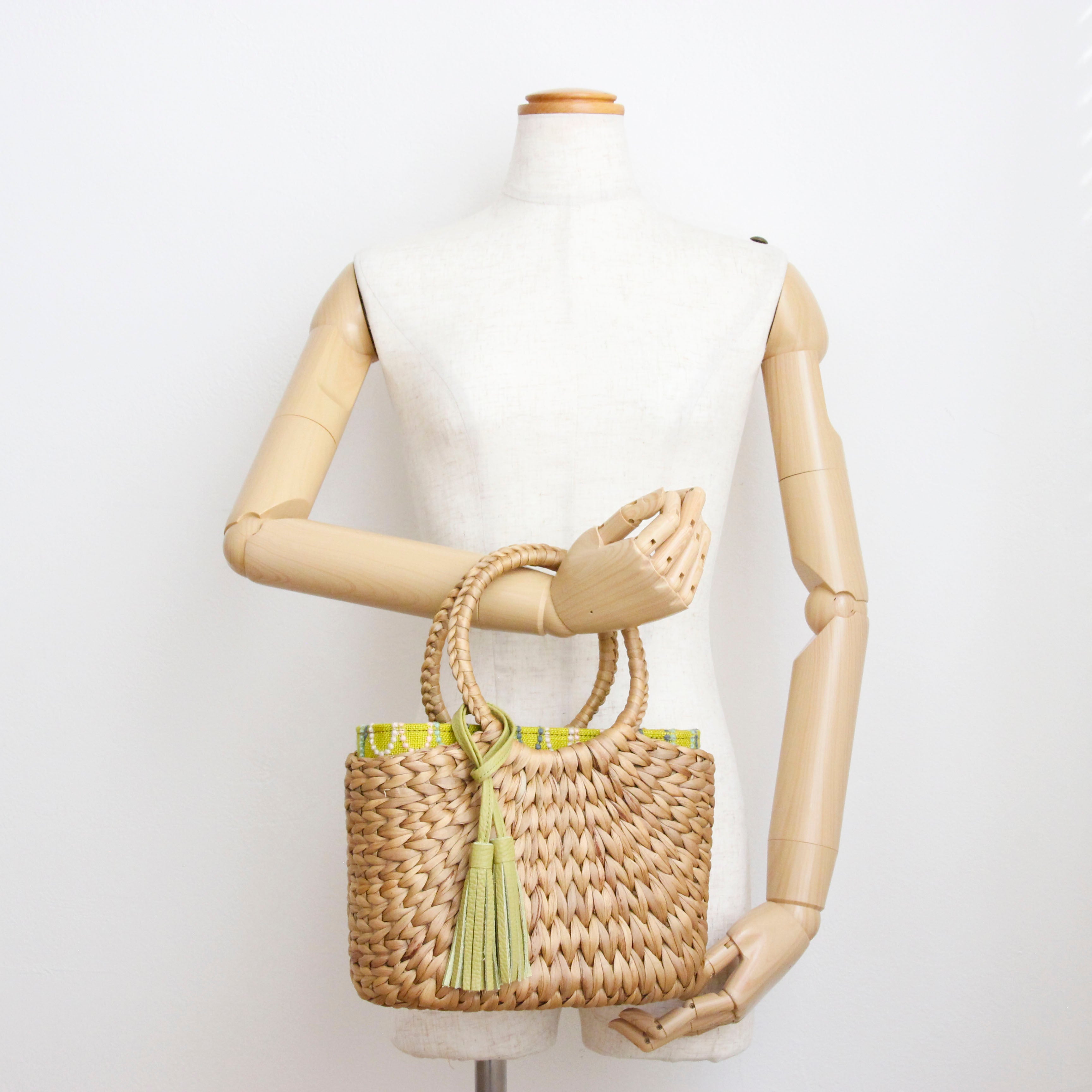 mina's オーバルマスタード SXL / インナーバッグ / かごバッグ Sサイズ用