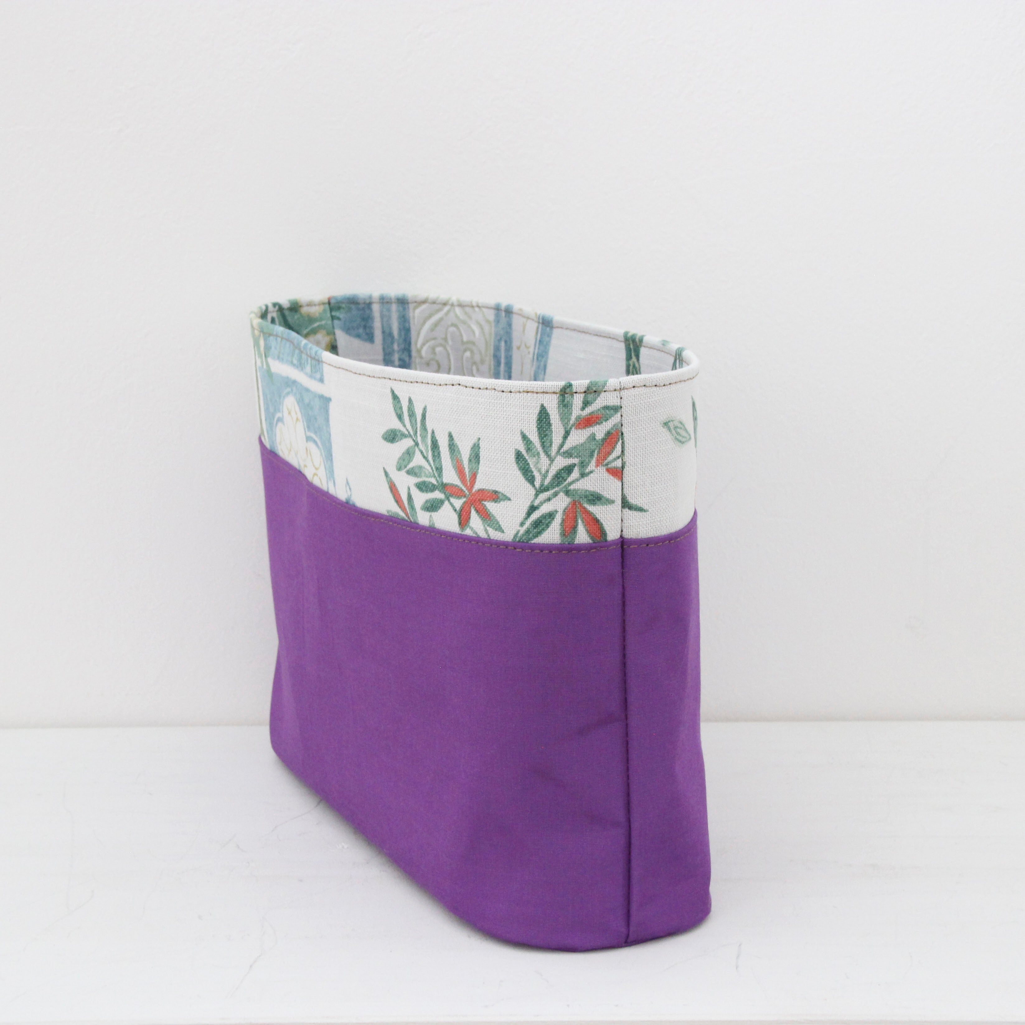 インディアンガーデンホワイト/ インナーバッグ /かごバッグ Mサイズ用 / XL