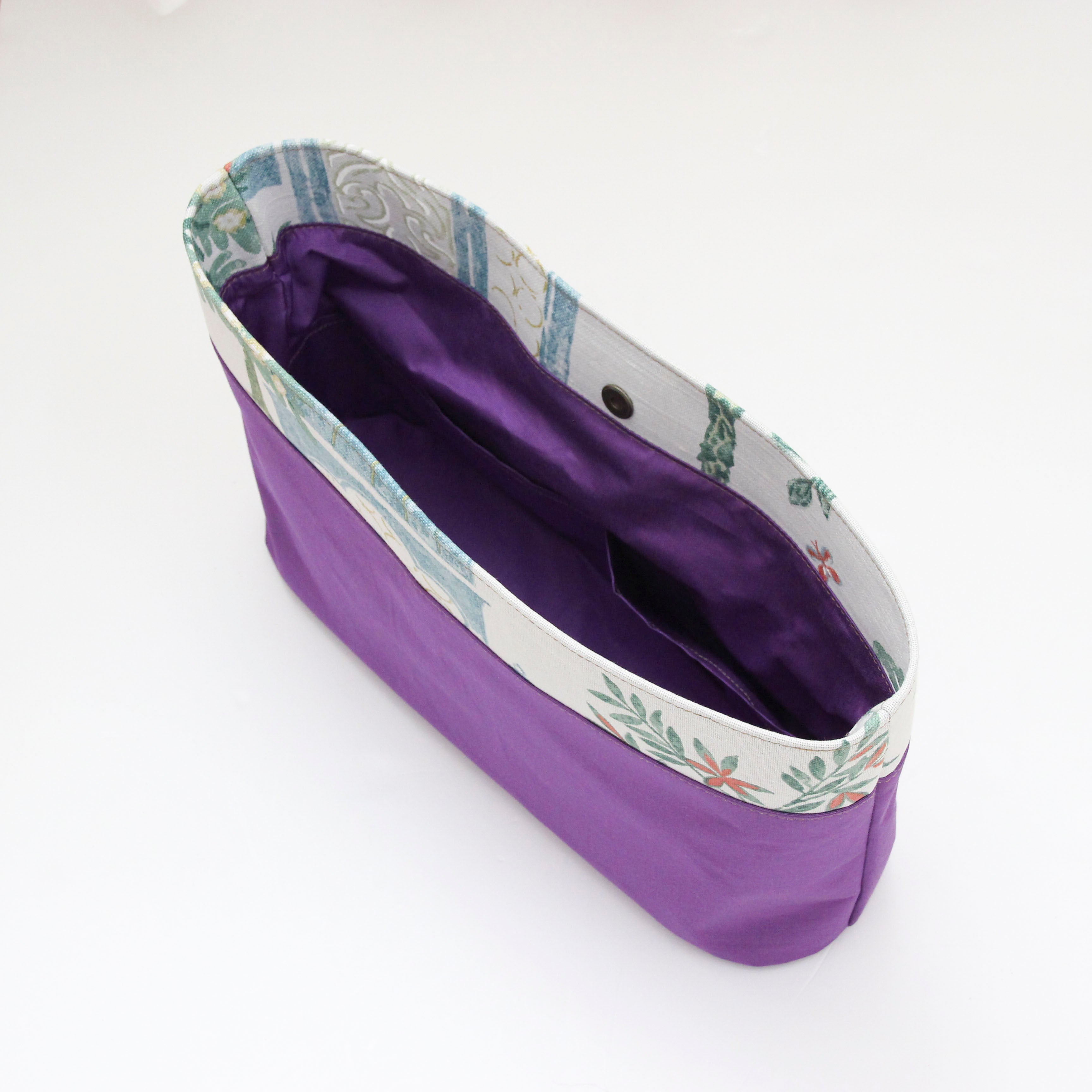 インディアンガーデンホワイト/ インナーバッグ /かごバッグ Mサイズ用 / XL