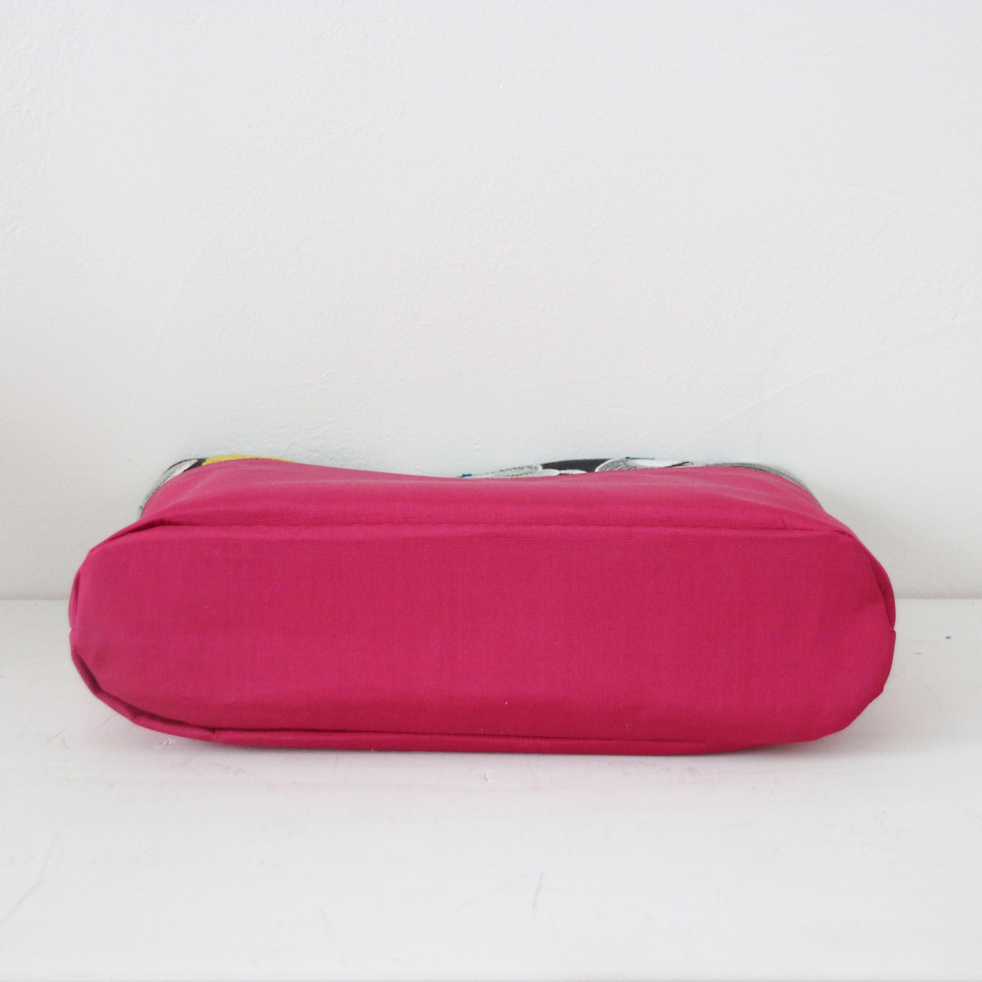 黒リネン刺繍 / インナーバッグ /かごバッグ Mサイズ用 / SXL