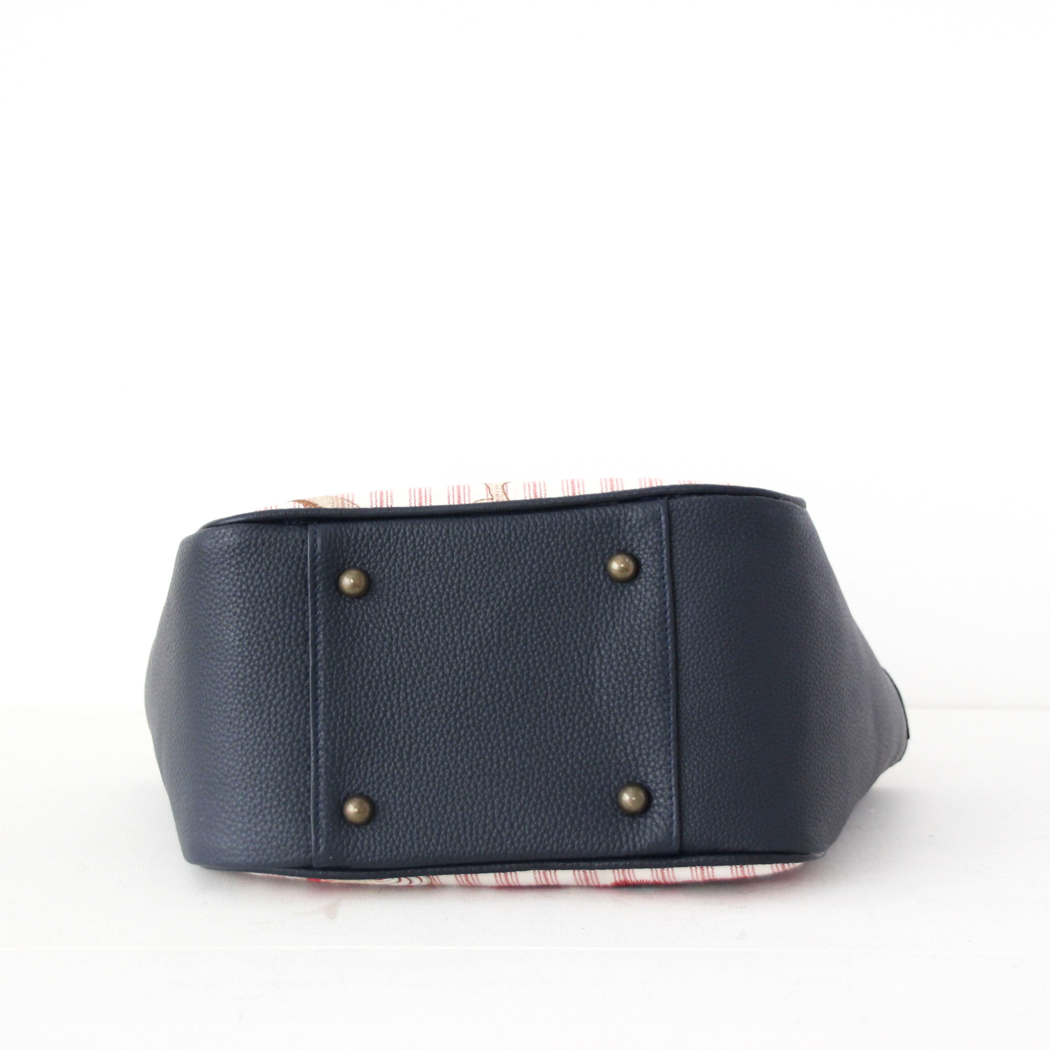 ボタニカルレッドストライプ / トートバッグSS