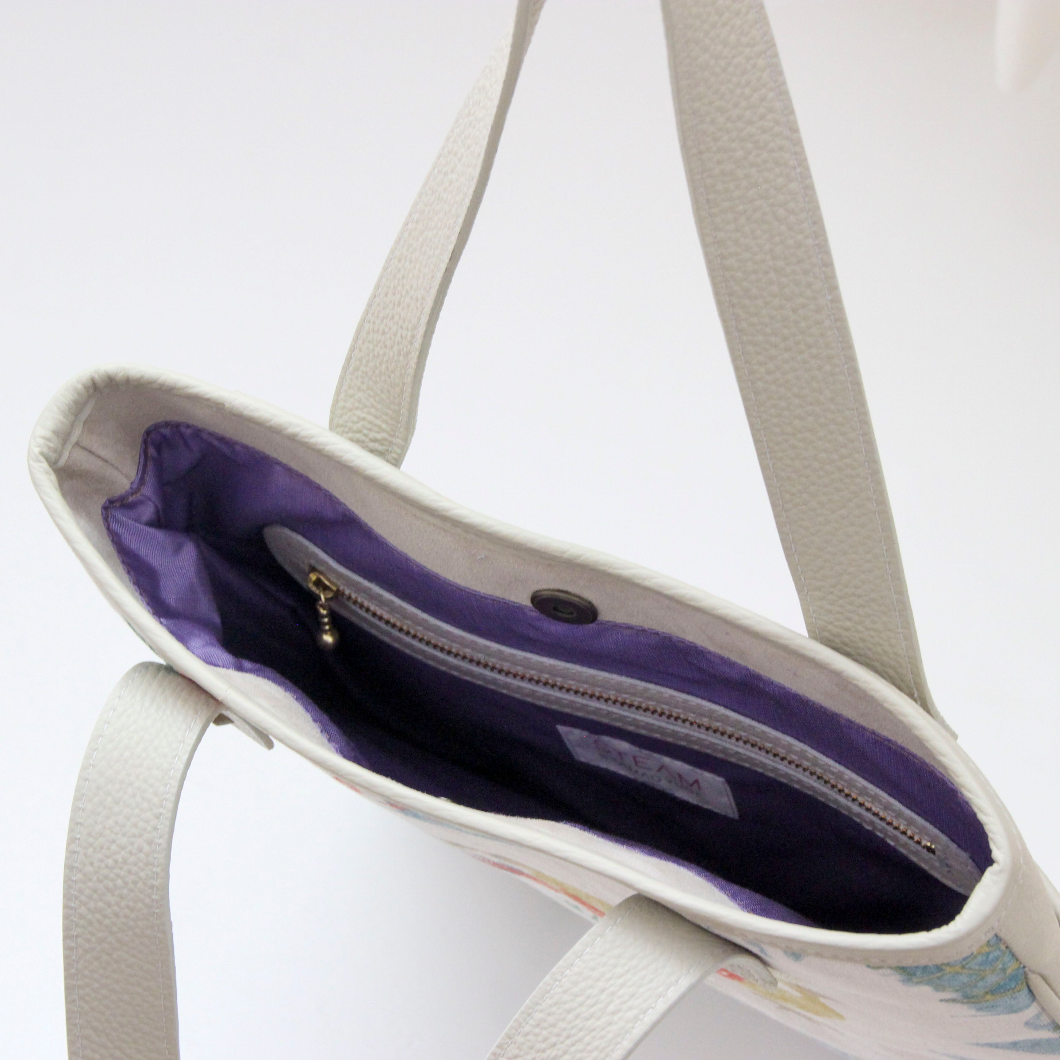 インディアンガーデンホワイト / フラットトート /XL