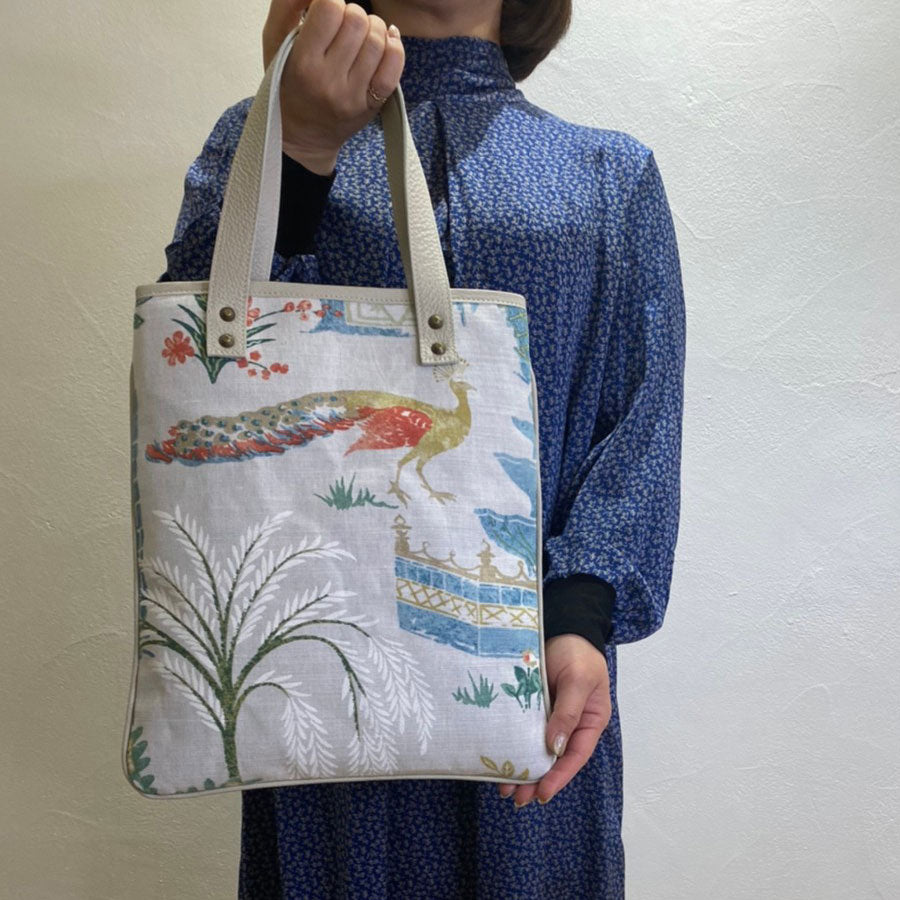 インディアンガーデンホワイト / フラットトート /XL