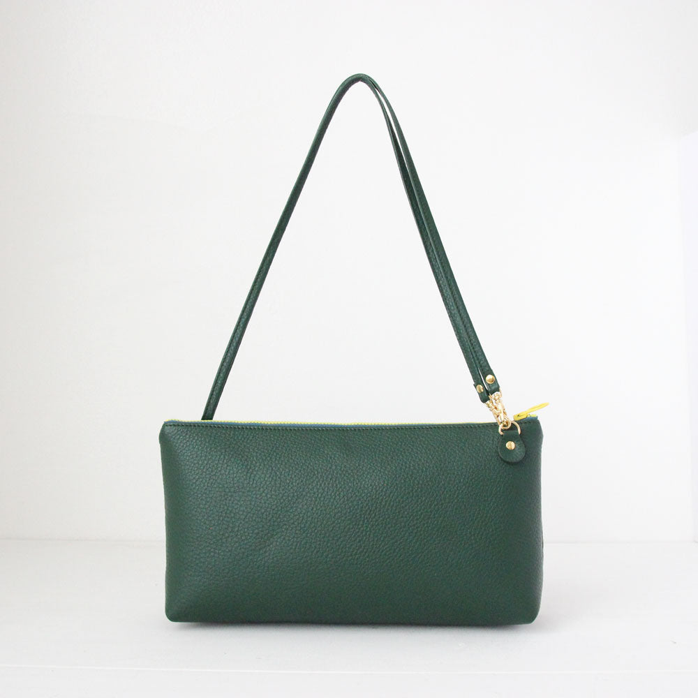 グリーンピーコック / フラットポシェット