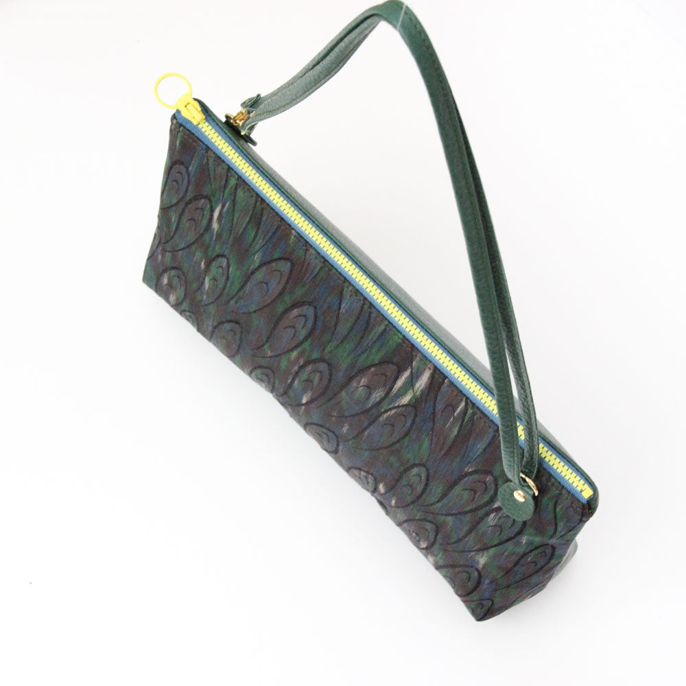 グリーンピーコック / フラットポシェット