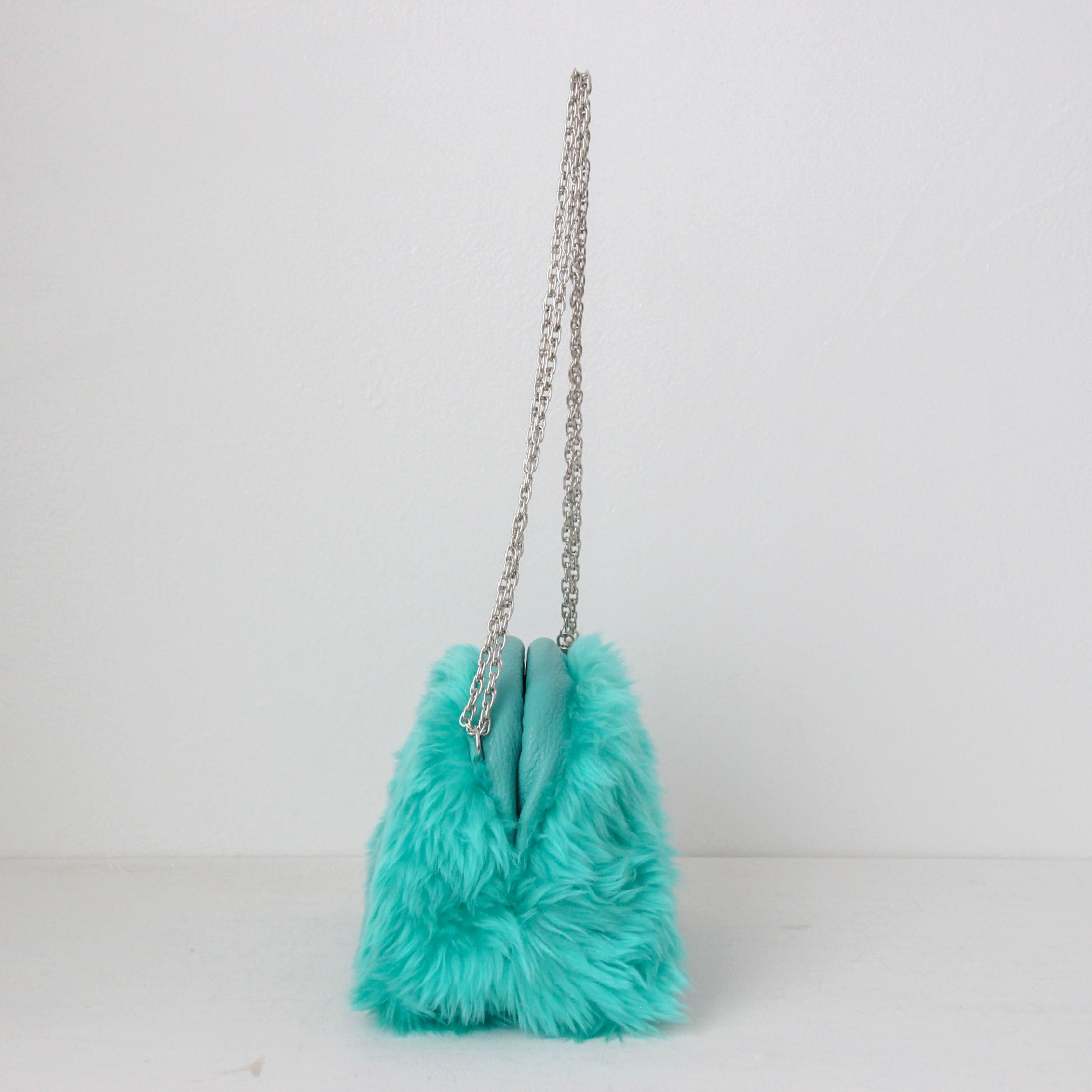 エコファー・ペパーミント / 口金ショルダーポーチS