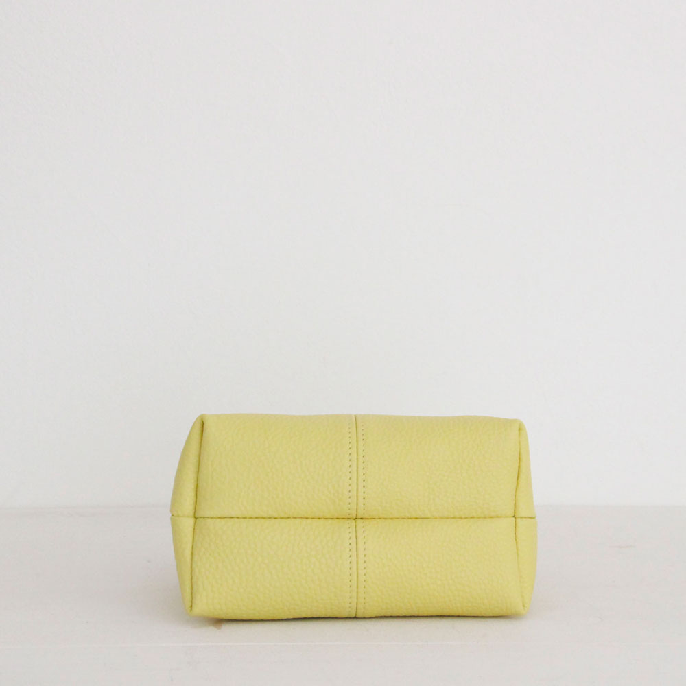 レモンイエロー / 口金レザーポシェットS