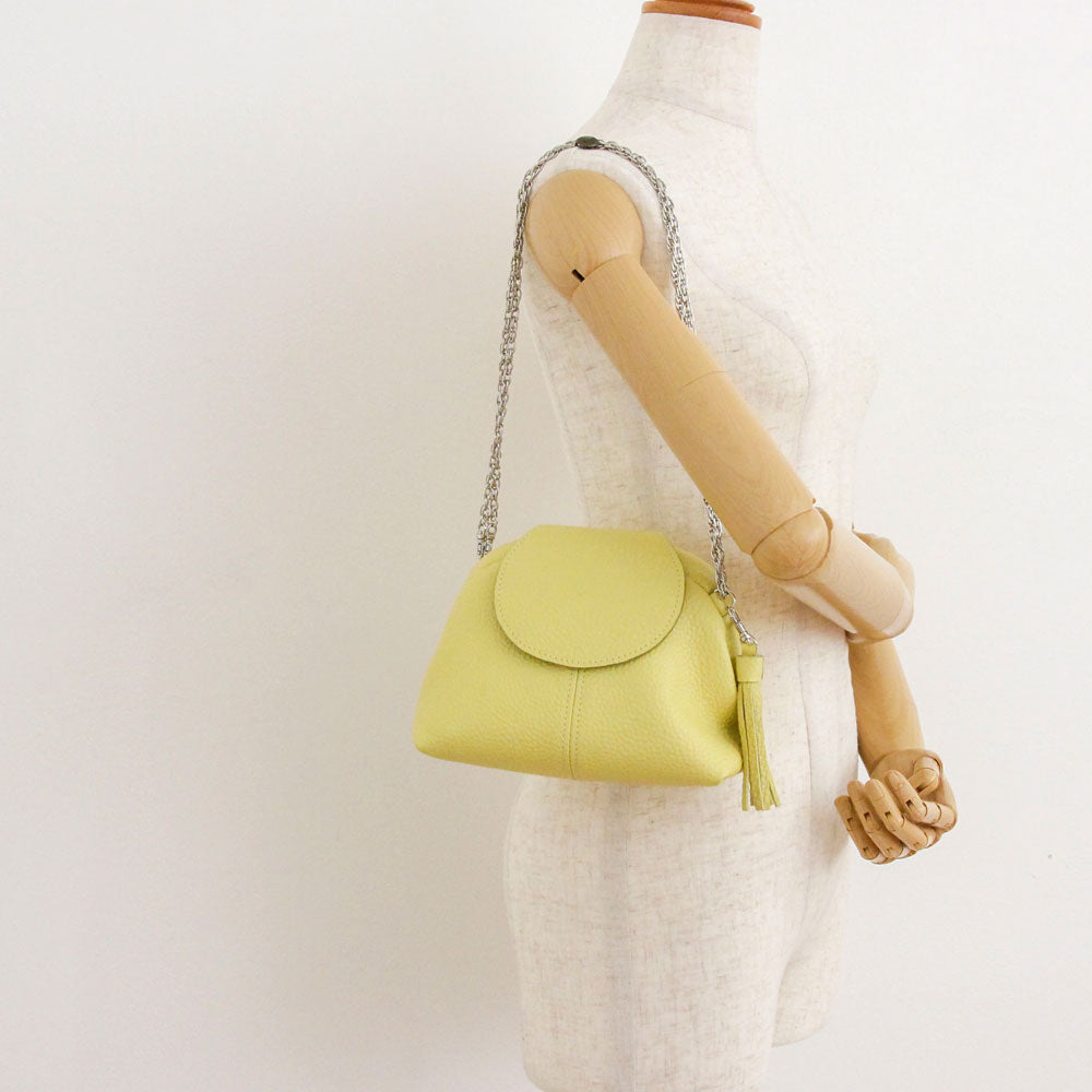 レモンイエロー / 口金レザーポシェットS