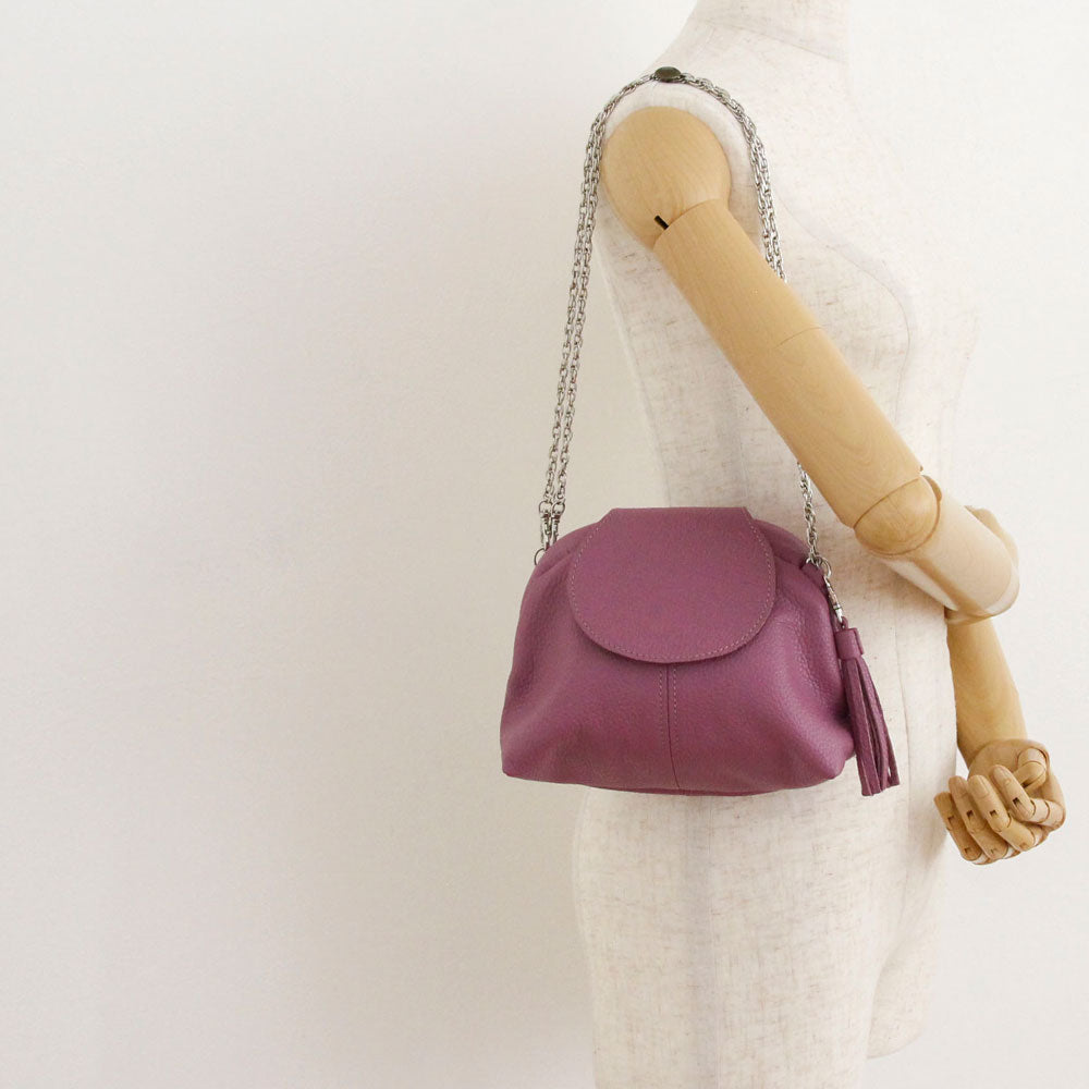 ライラック / 口金レザーポシェットS