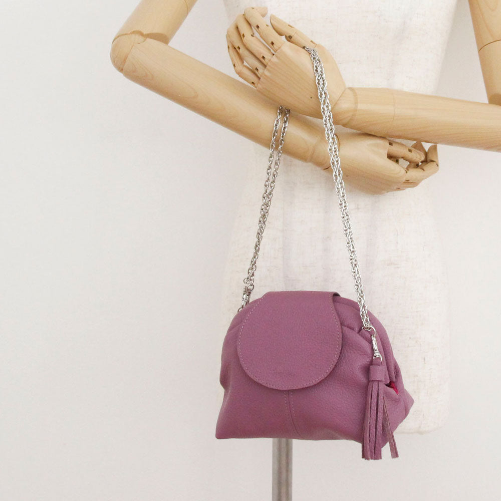 ライラック / 口金レザーポシェットS