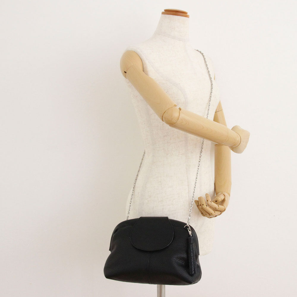 ブラックシマー / 口金レザーポシェットM