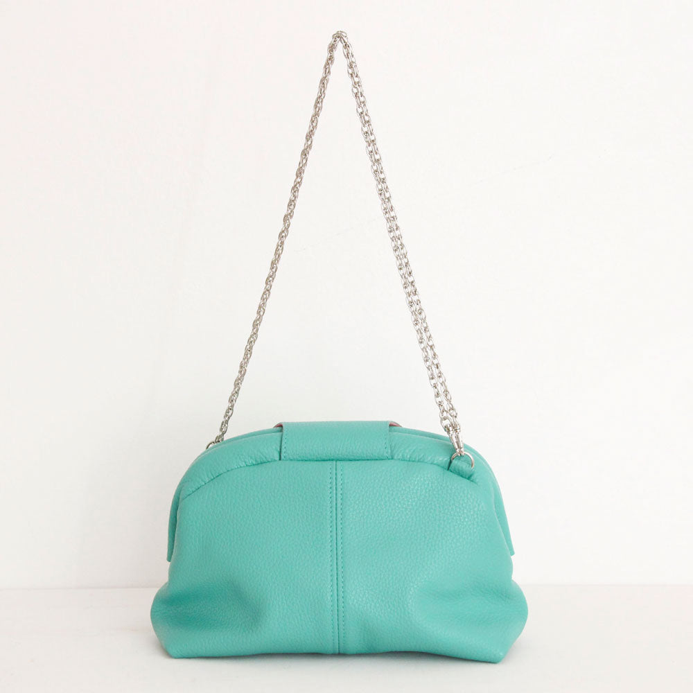 エメラルド / 口金レザーポシェットM