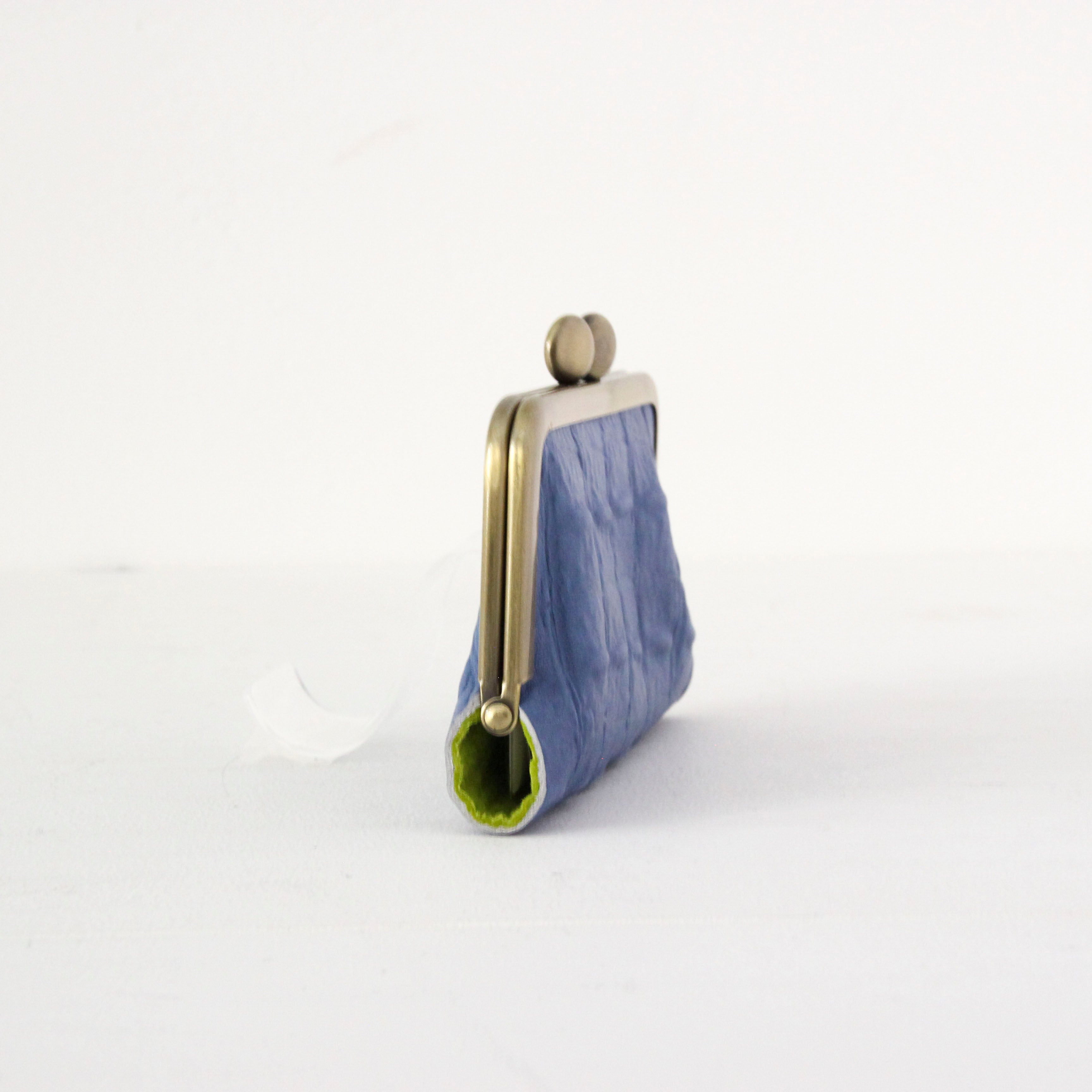 スチールブルークロコダイルレザー / カードケース